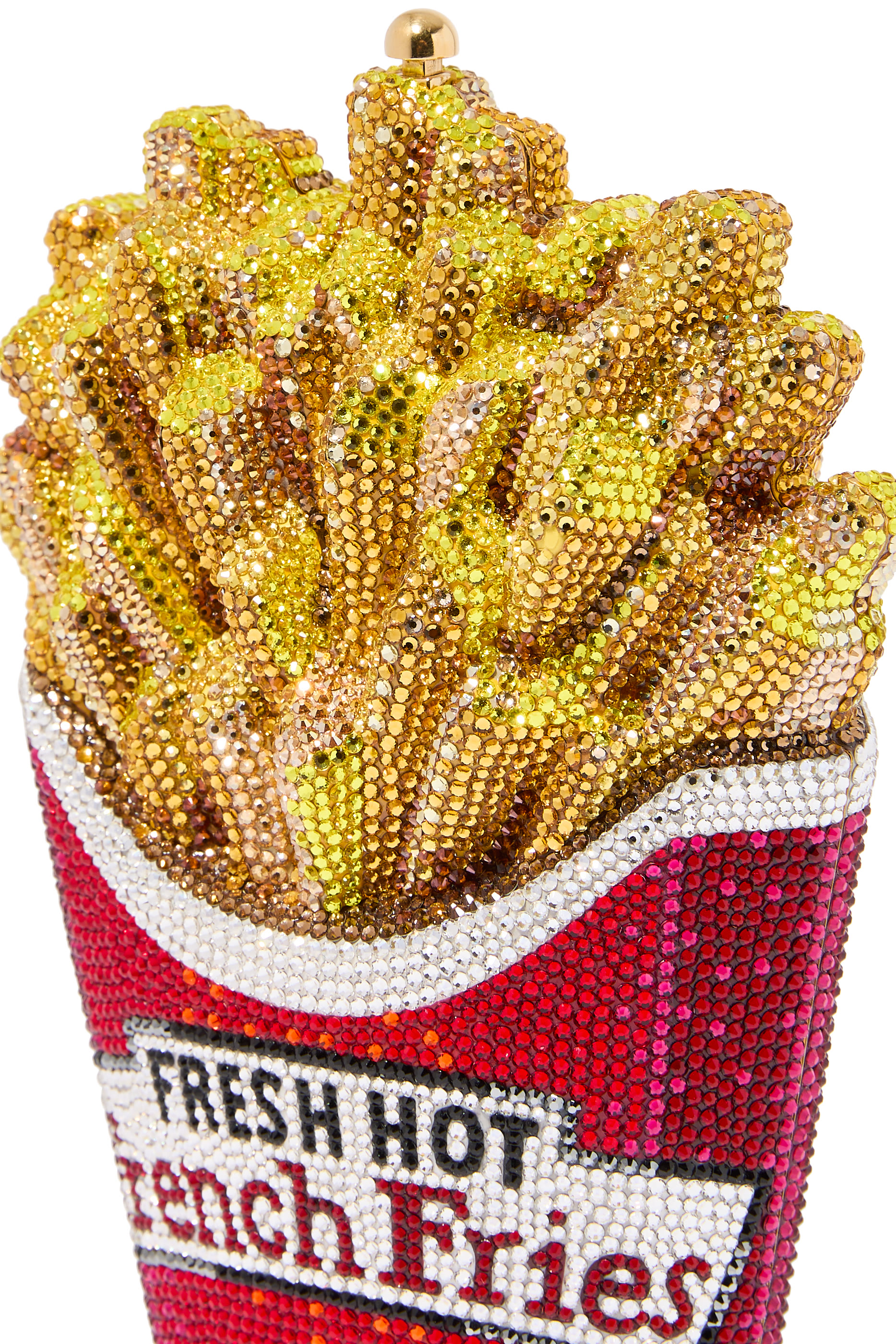 French Fries Fresh and Hot Crystal Clutch Bag