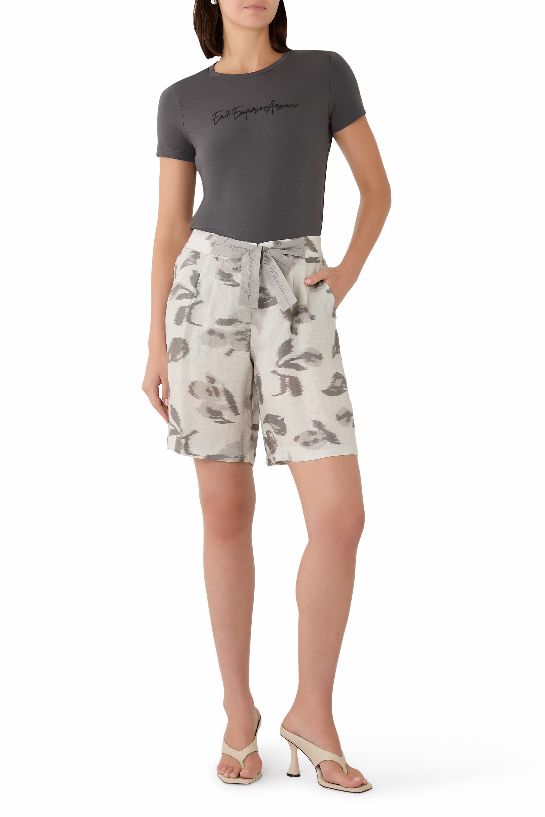 Linen Bermuda Shorts 