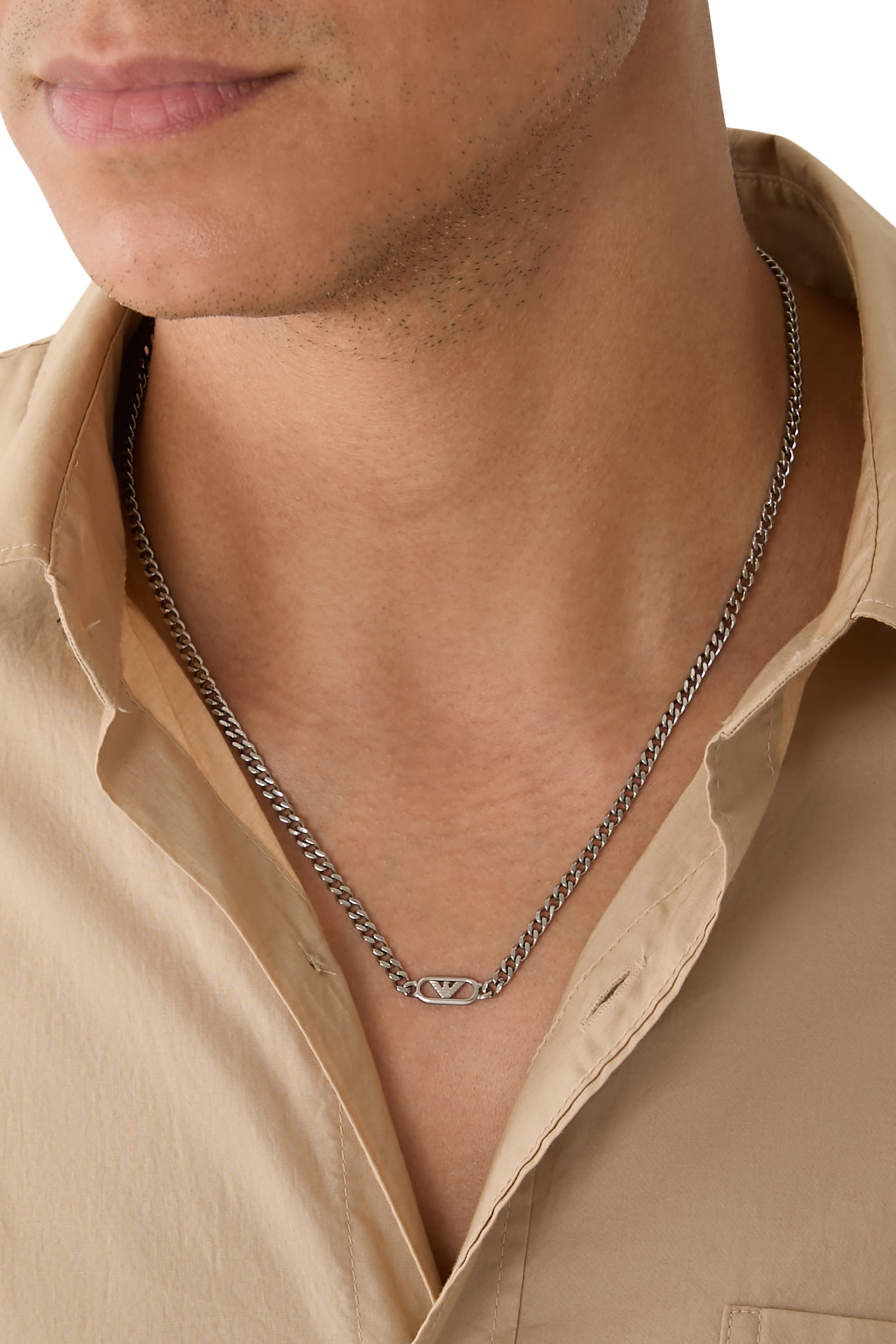 Eagle Logo Chain Necklace