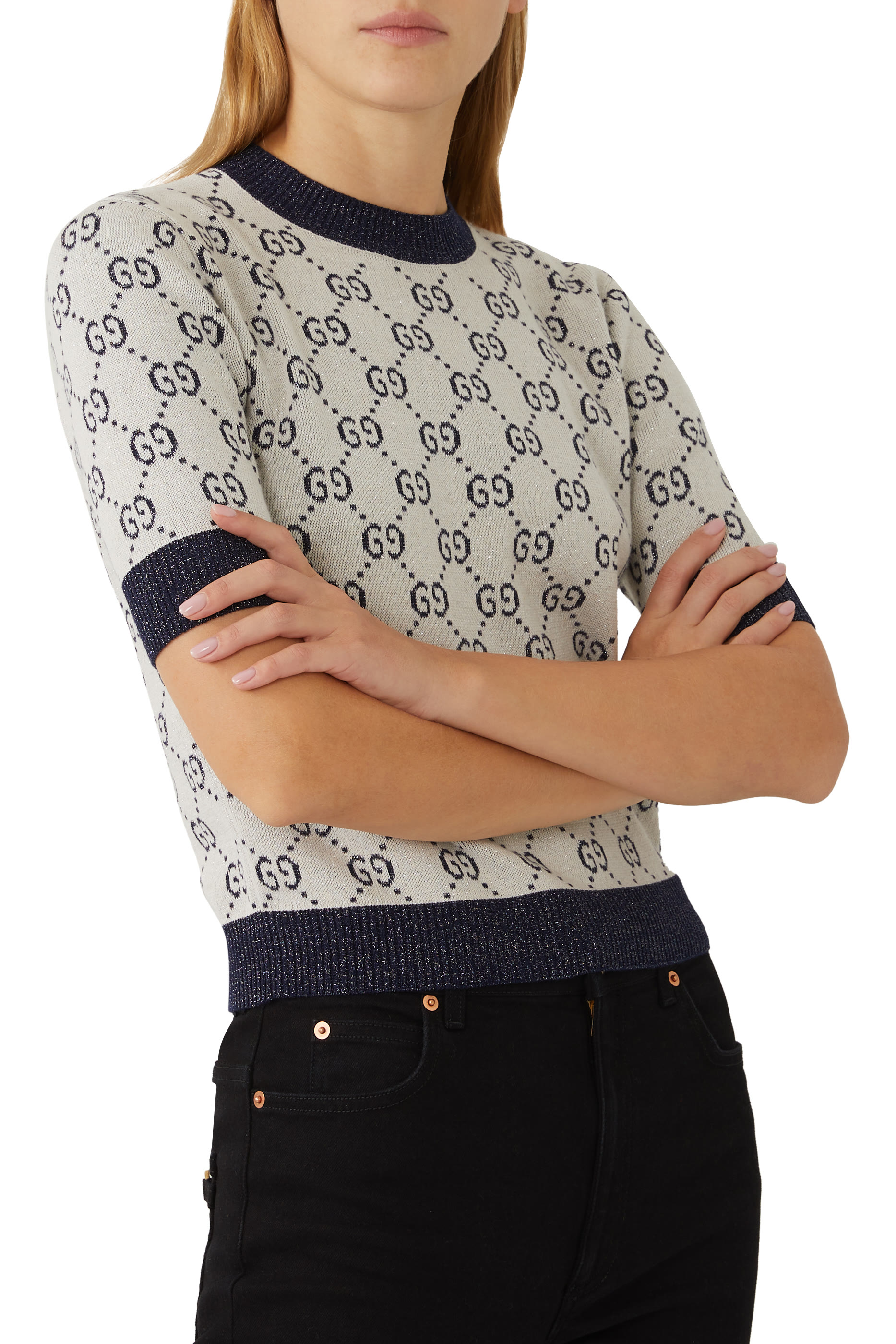 GG Lam&eacute; Jacquard Top