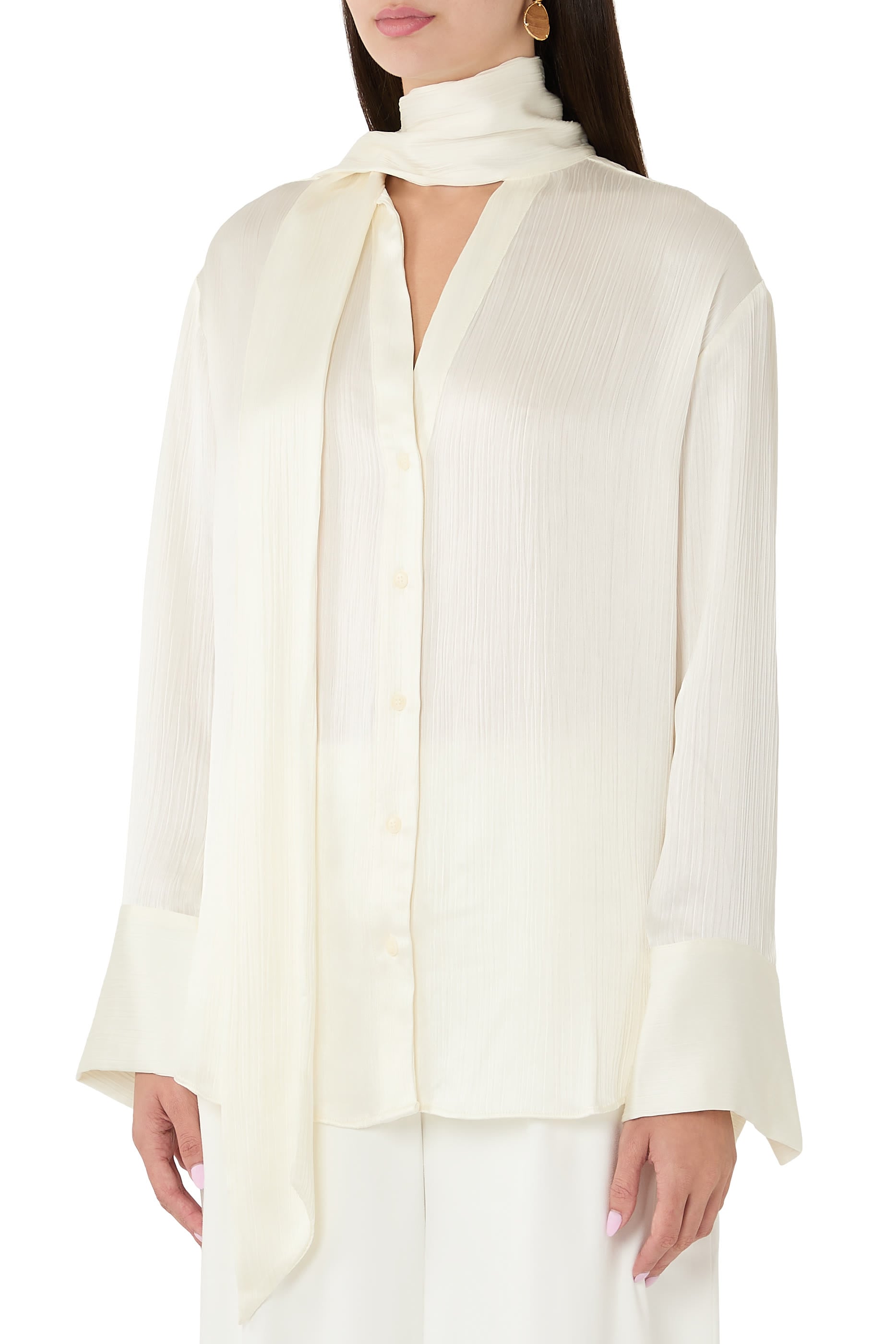 Huxley Textured Scarf Shirt