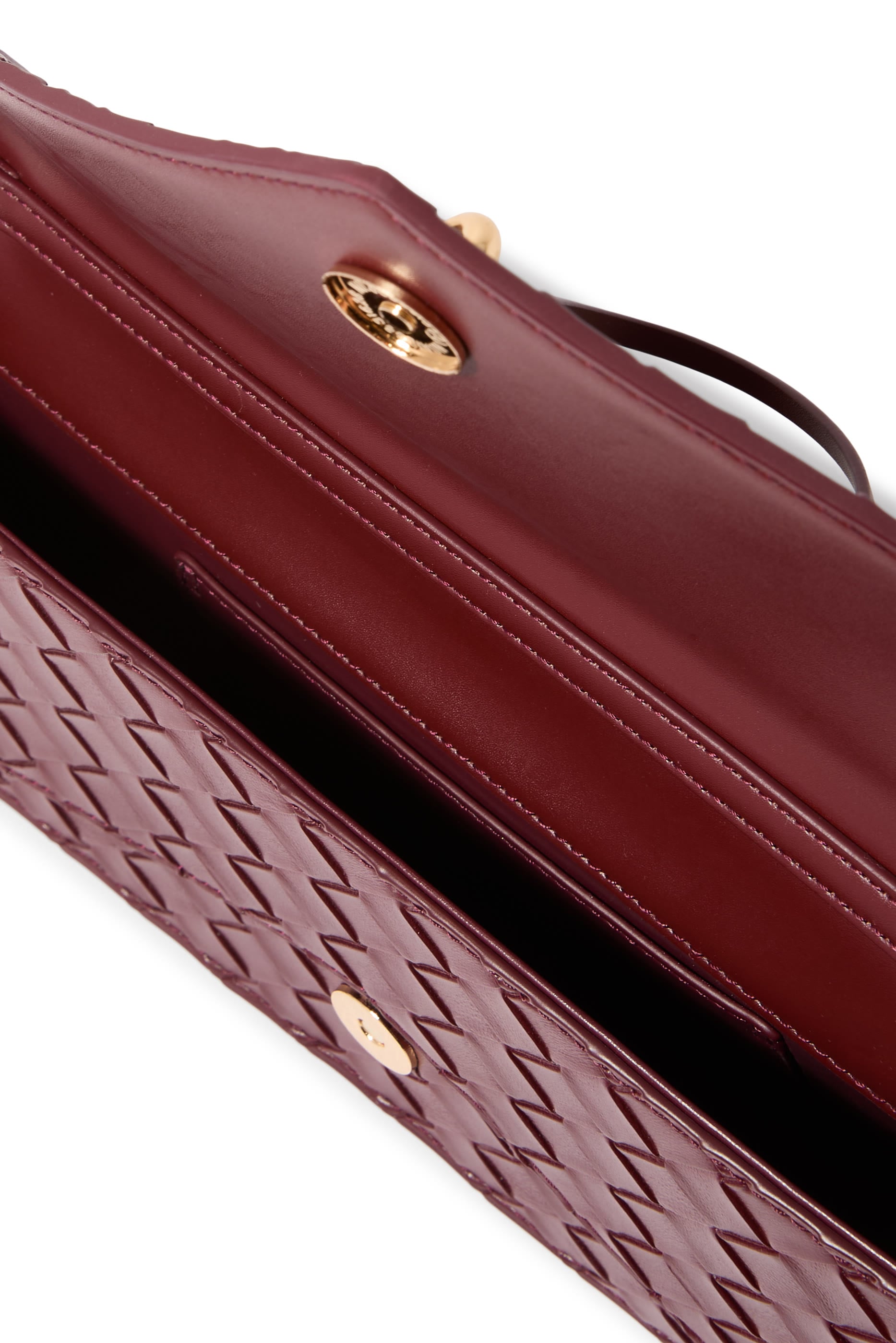 Celeste Woven Textured Envelope Top Handle Bag