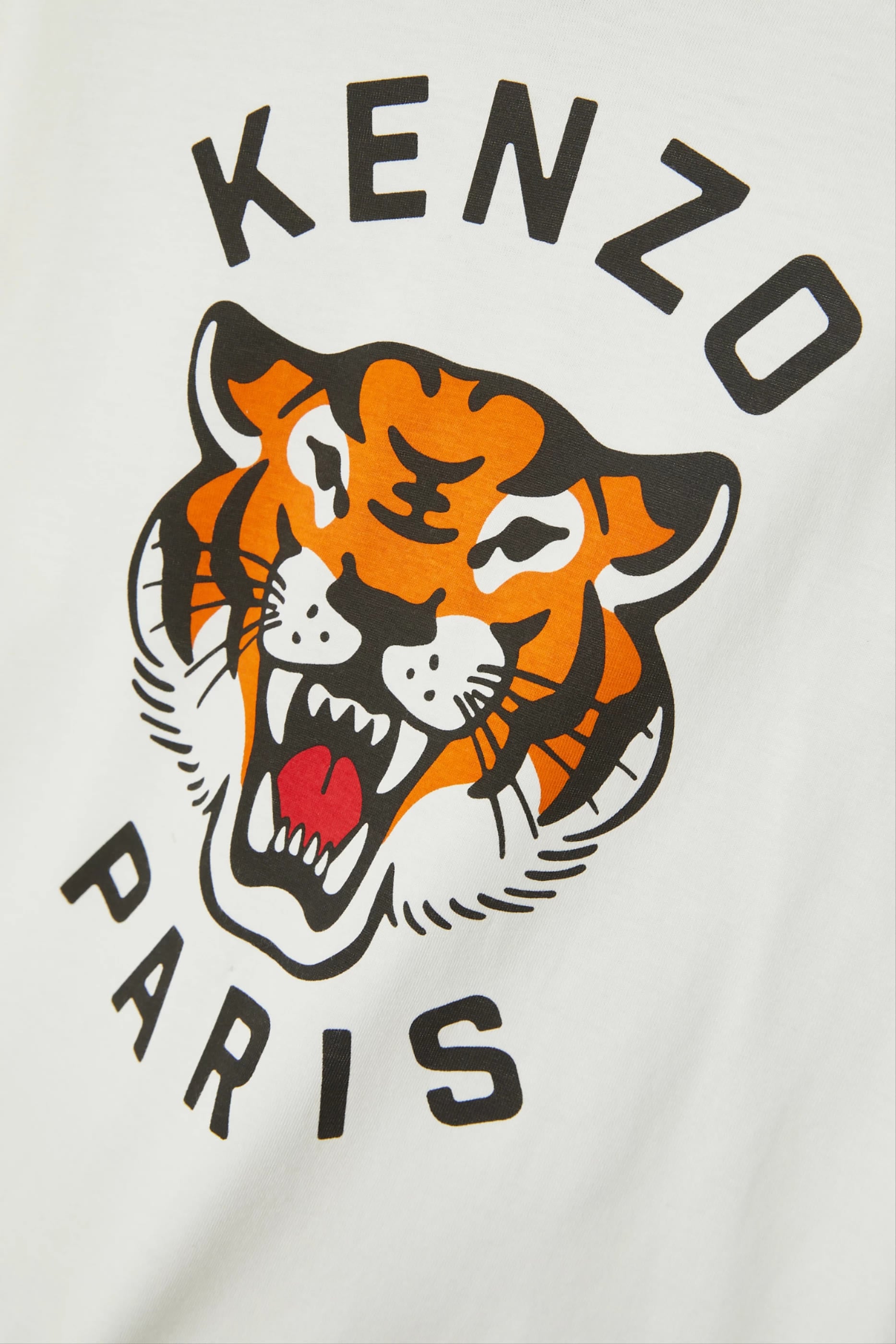 Kids Tiger Head-Motif T-Shirt