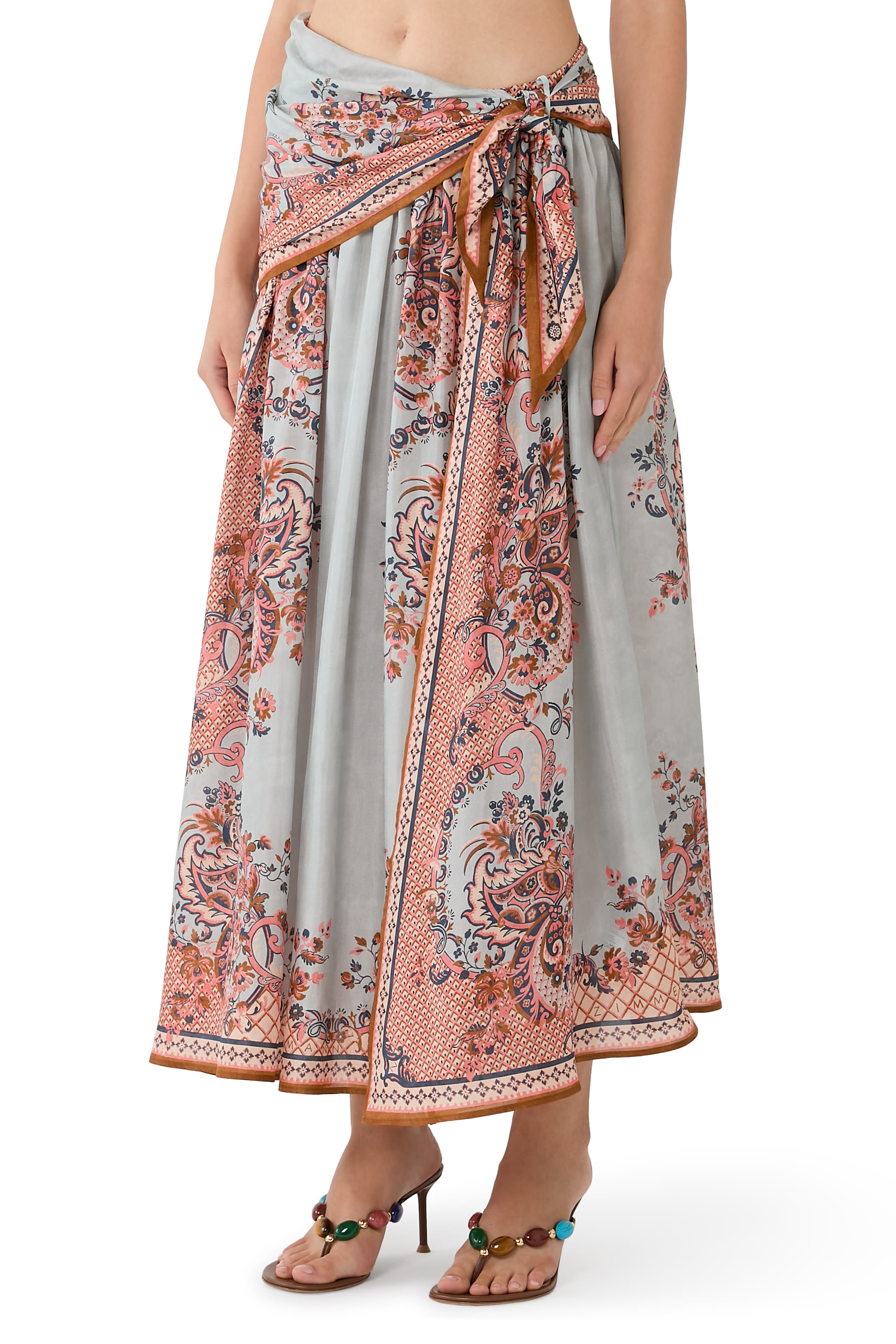  Aster Scarf Midi Skirt 