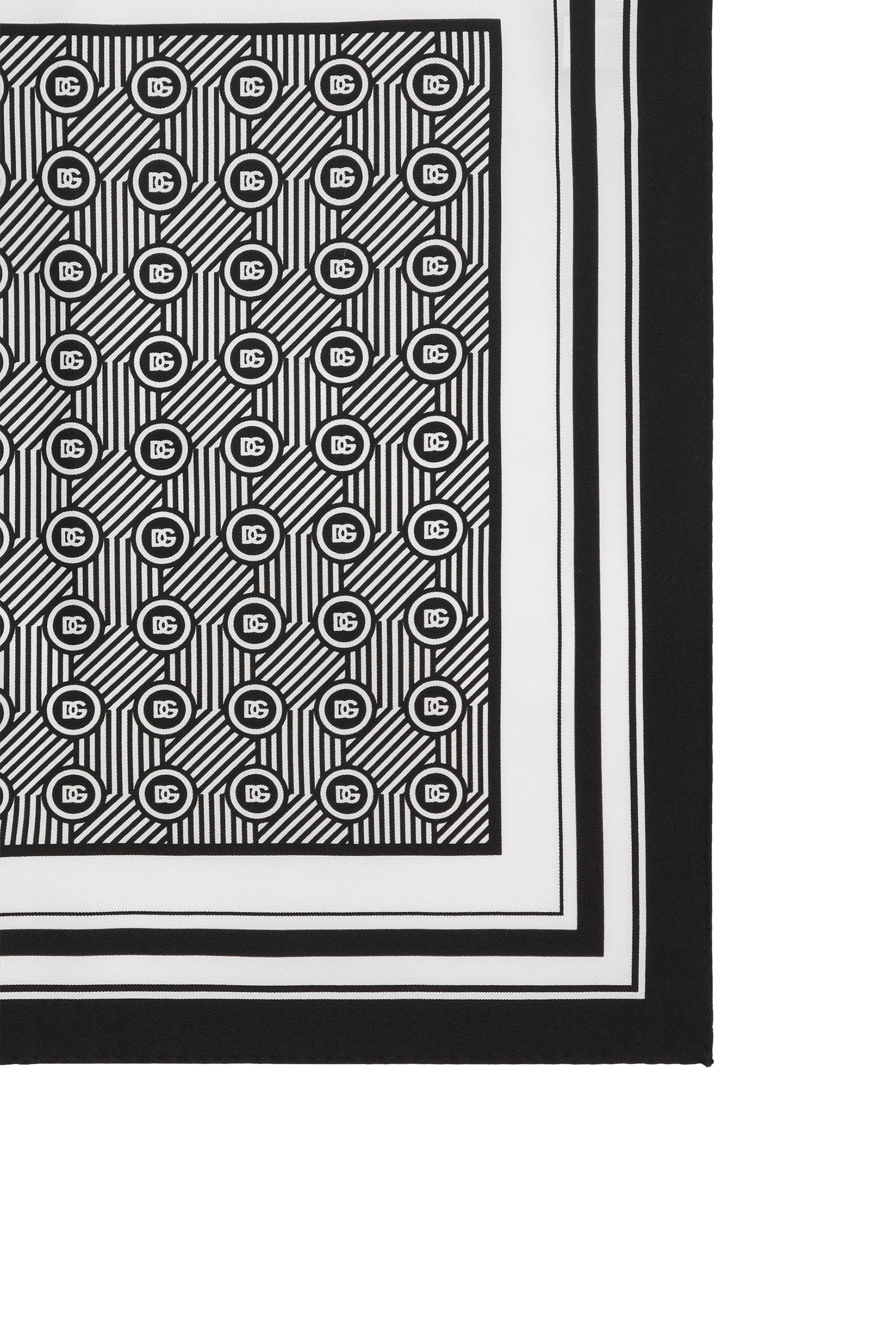 Silk Micro-Design Print Pocket Square