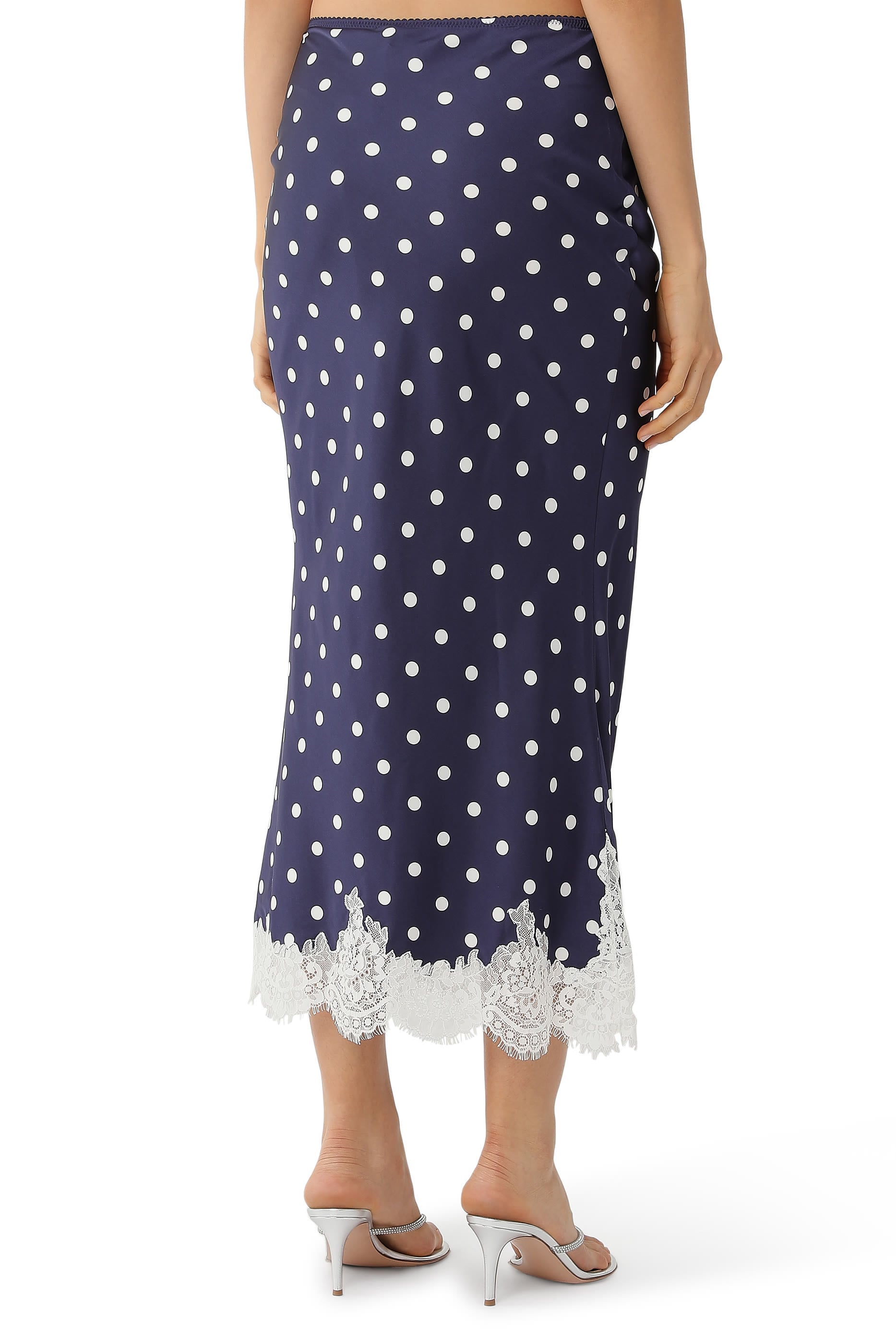 Polka Dot Midi Skirt