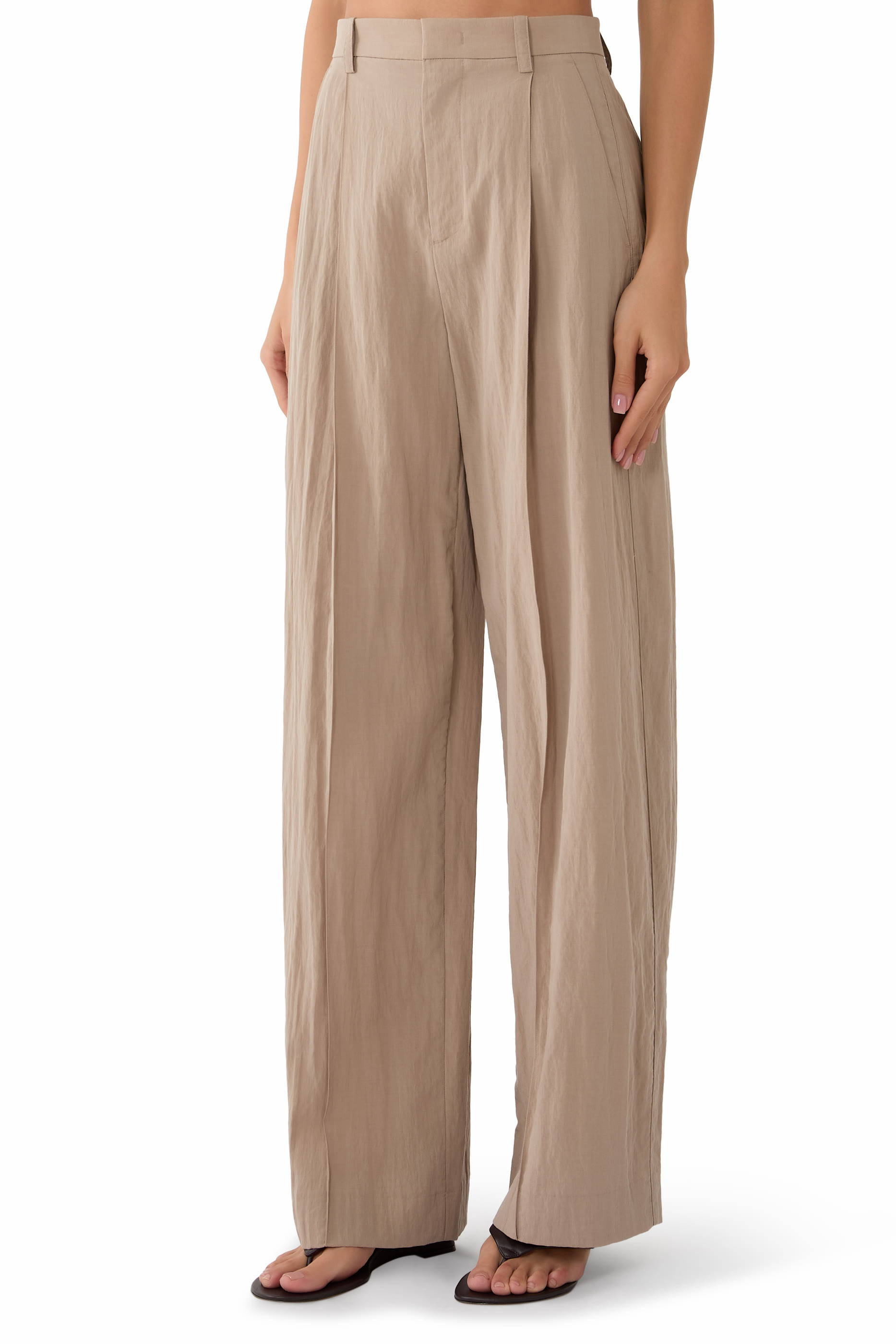 High Rise Pleated Pants 