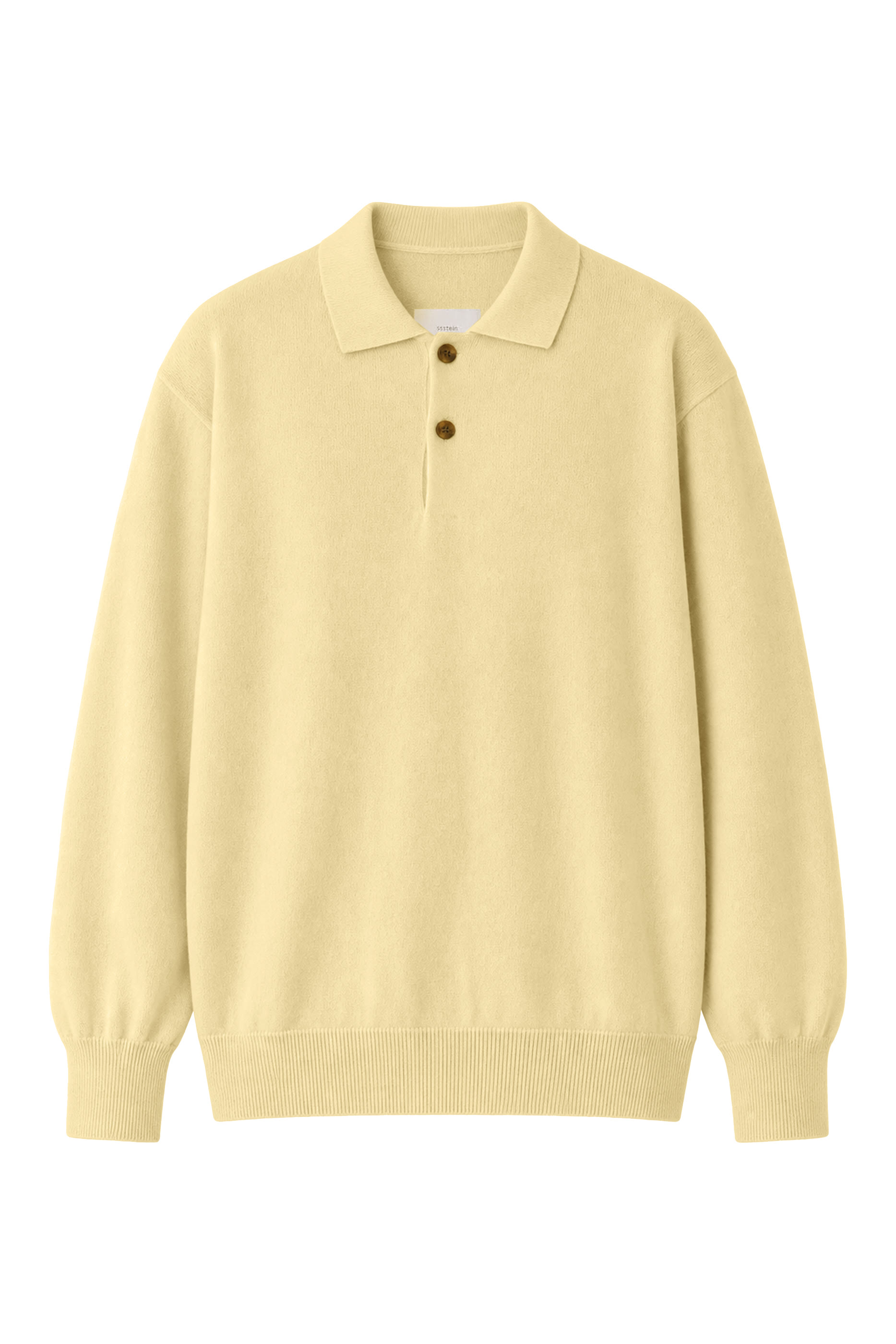 Knit Long Sleeves Polo Shirt