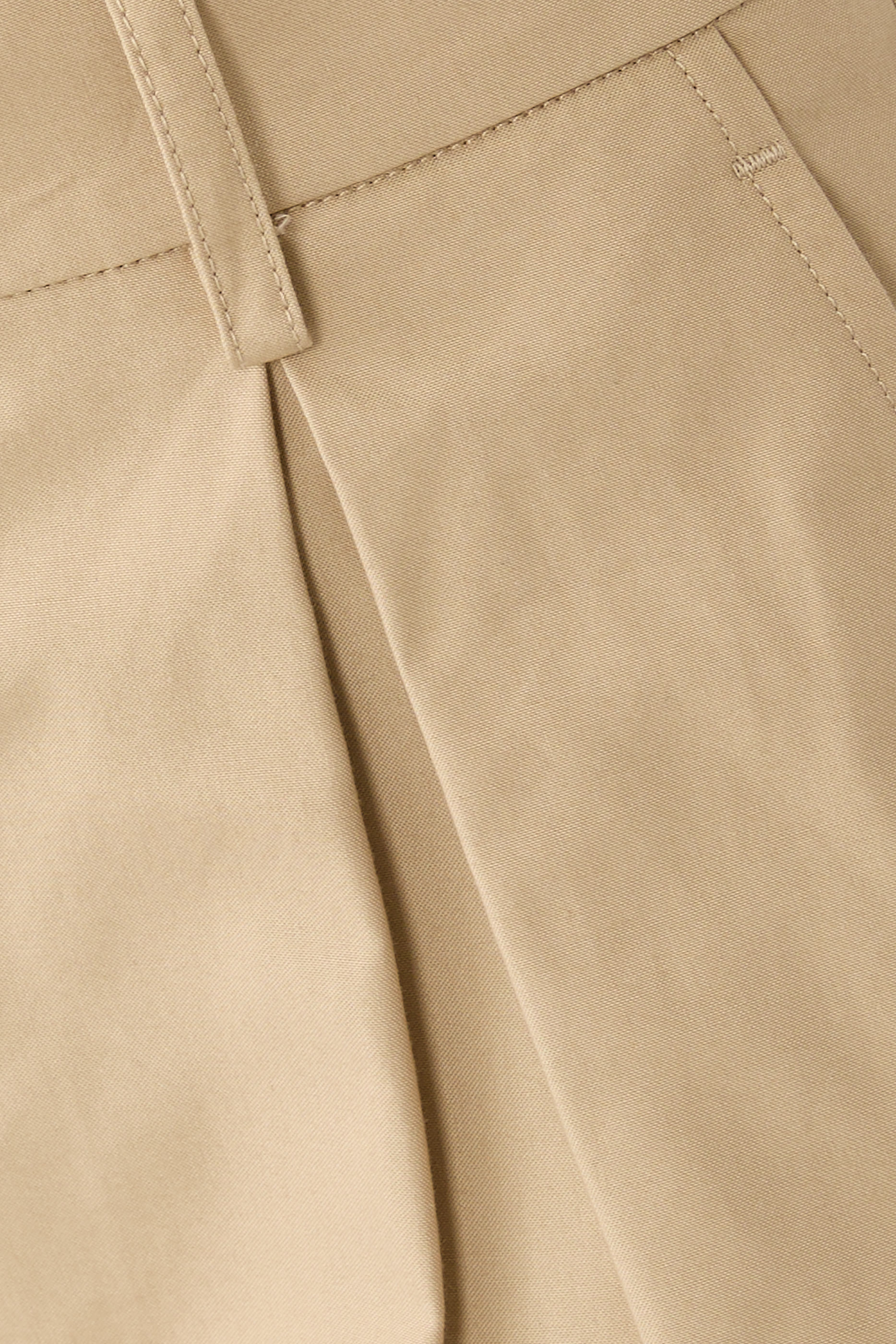 Cotton Wide-Leg Trousers 