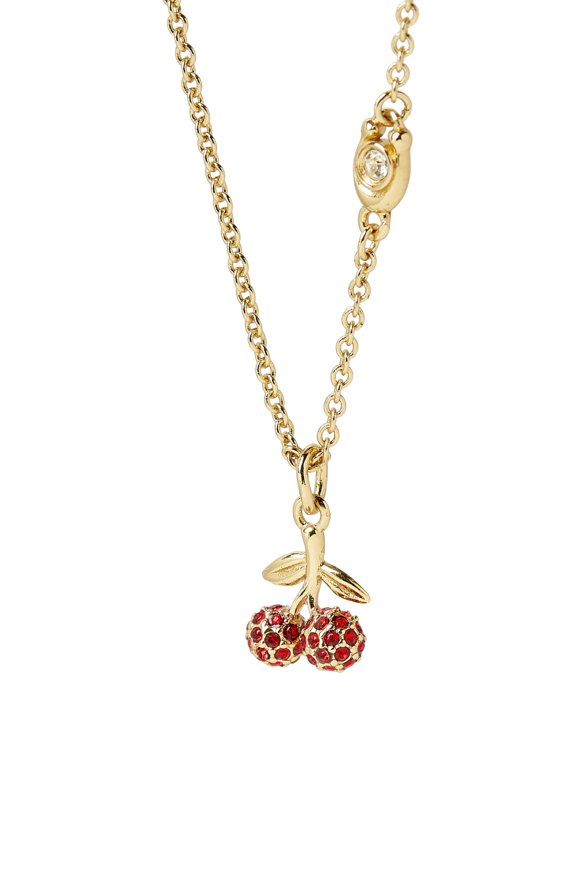 Pavé Cherry Pendant Necklace