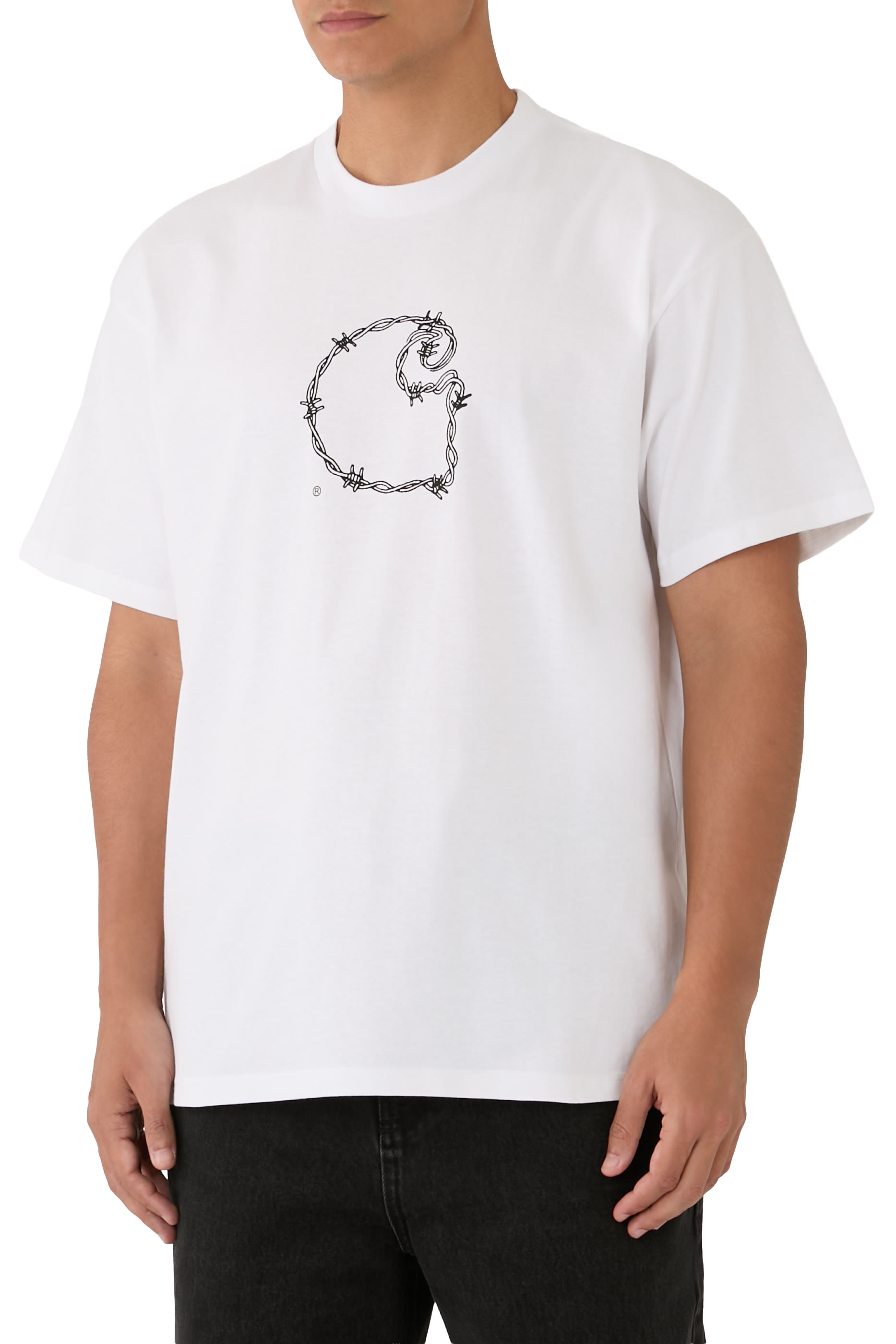 Short Sleeve Barbwire C T-Shirt