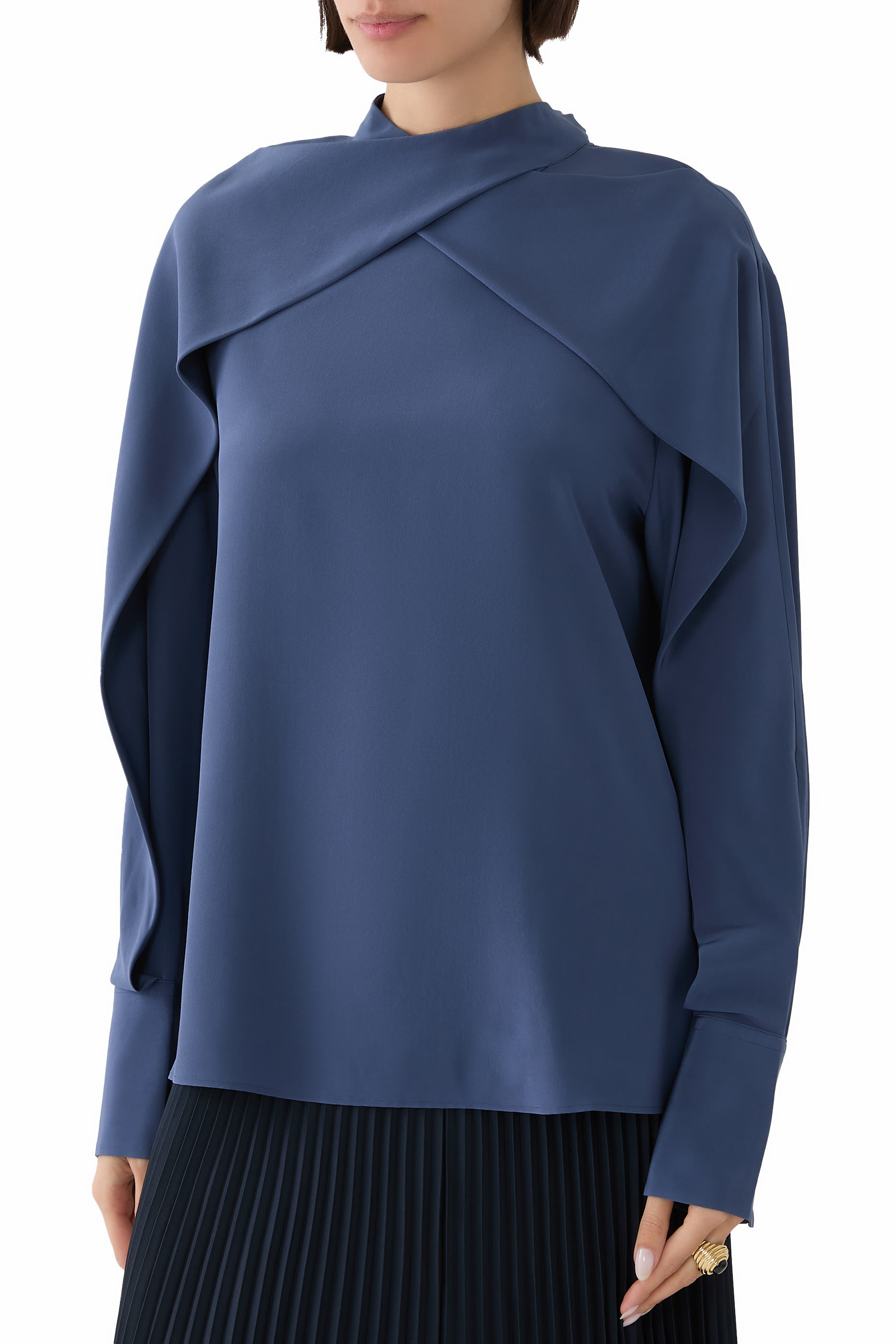 Bailie Silk Crepe de Chine Blouse