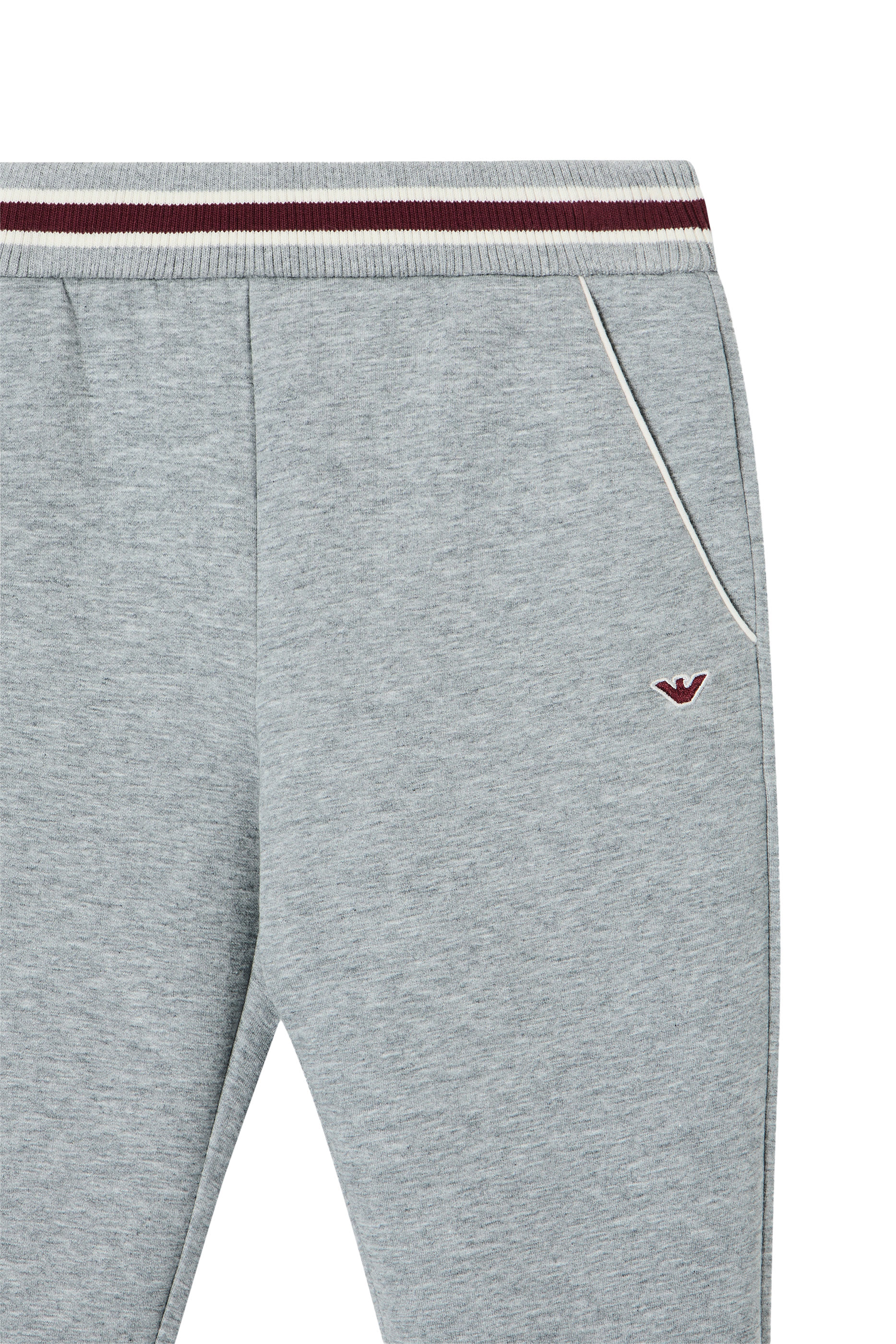 Kids Striped Ribbed Waistband Sweatpants