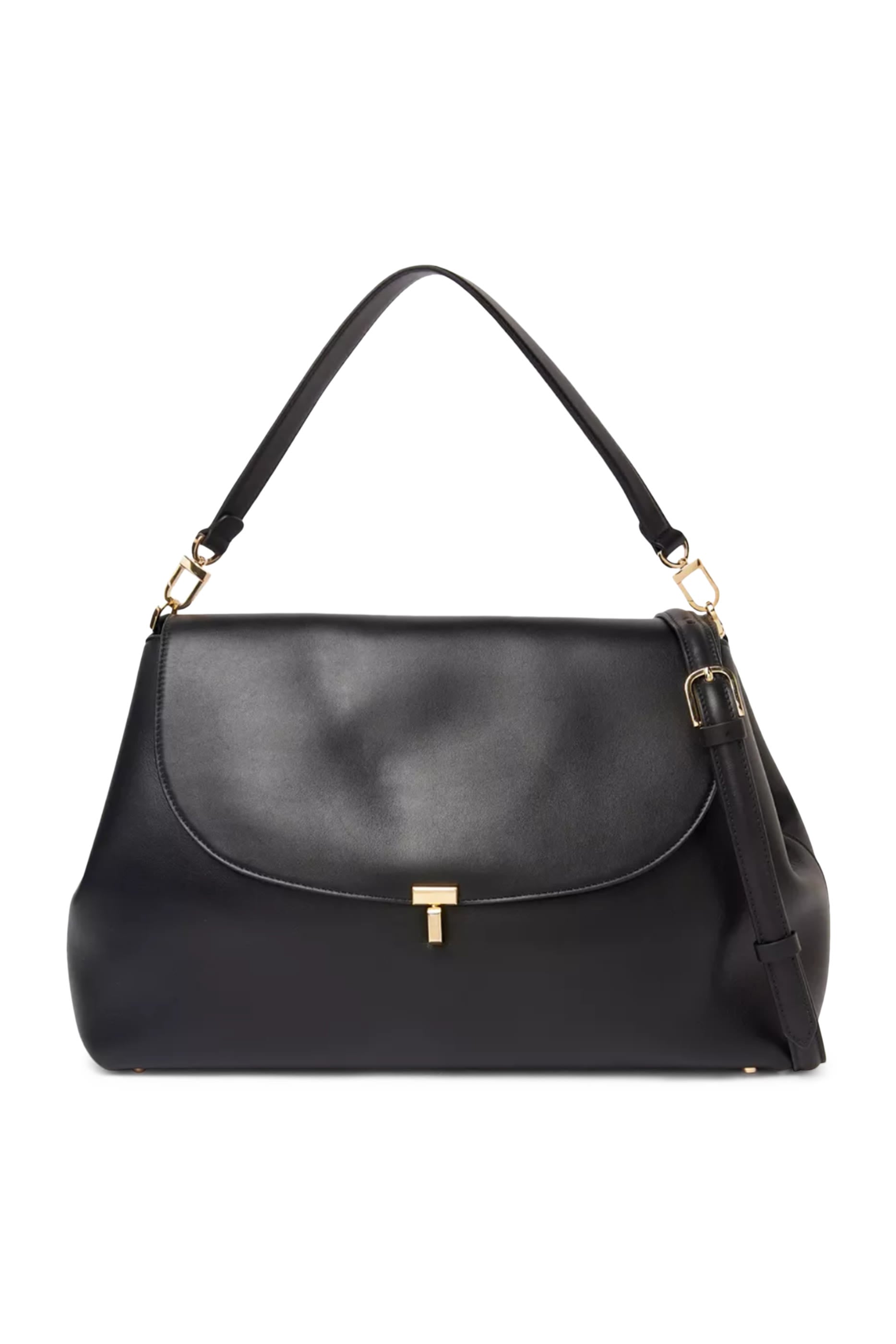 T-Lock Leather Satchel
