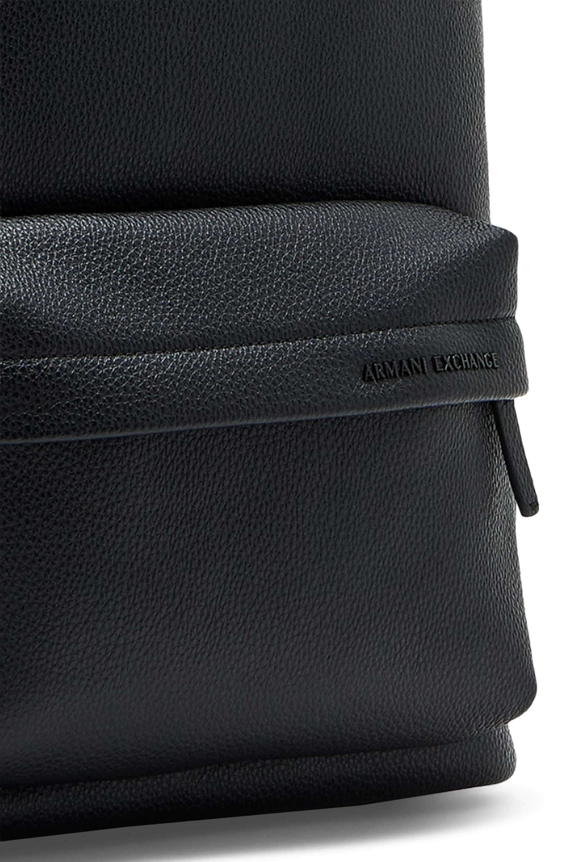 Embossed Logo Textured Backpack