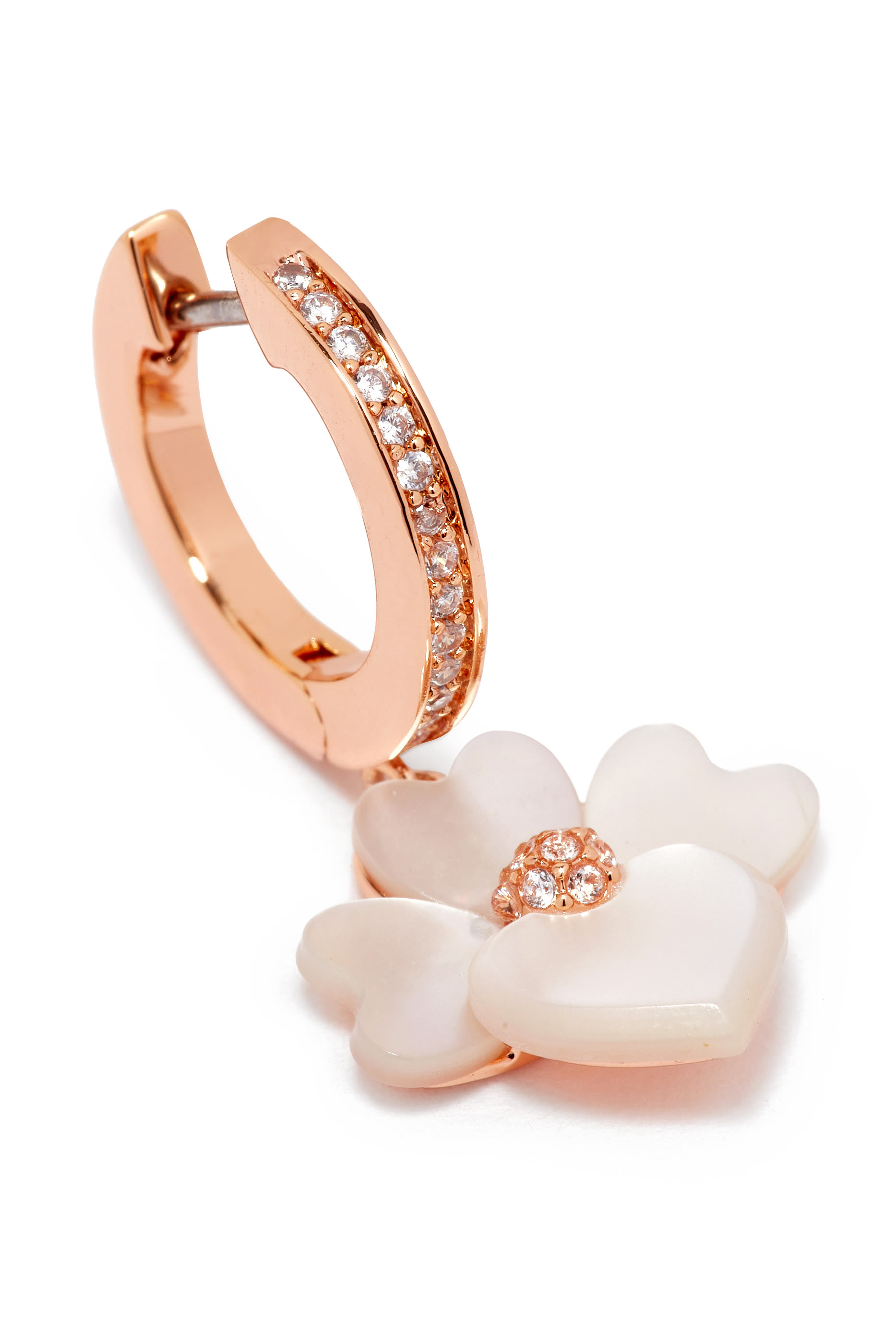 Precious Pansy Pav&eacute; Drop Earrings