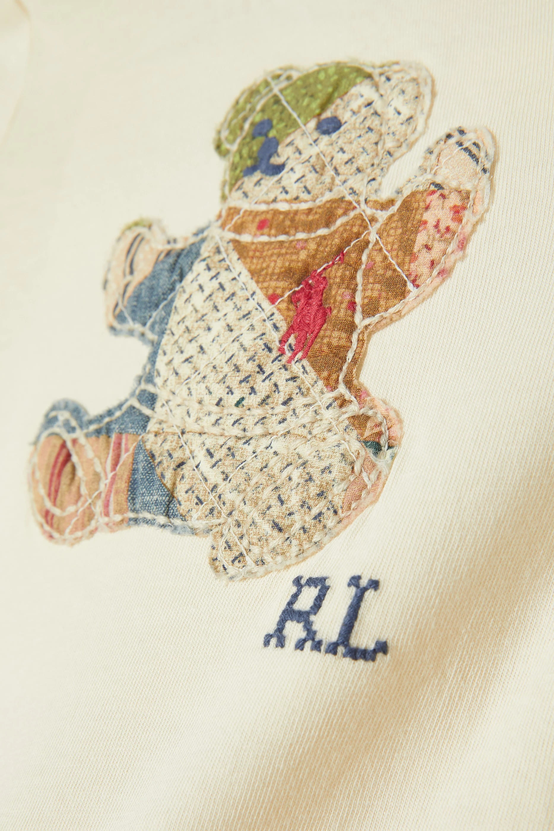 Kids Patchwork Polo Bear French Terry Dress