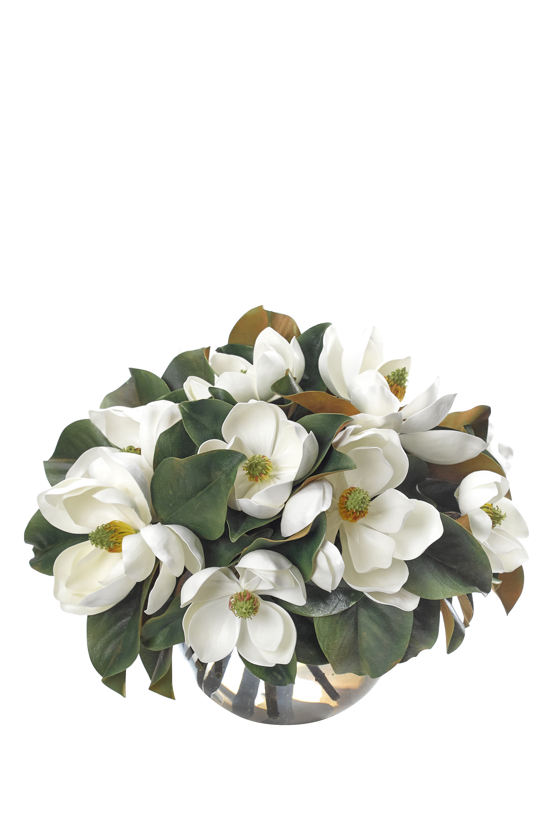 Large Magnolia Glass Bubble Vase