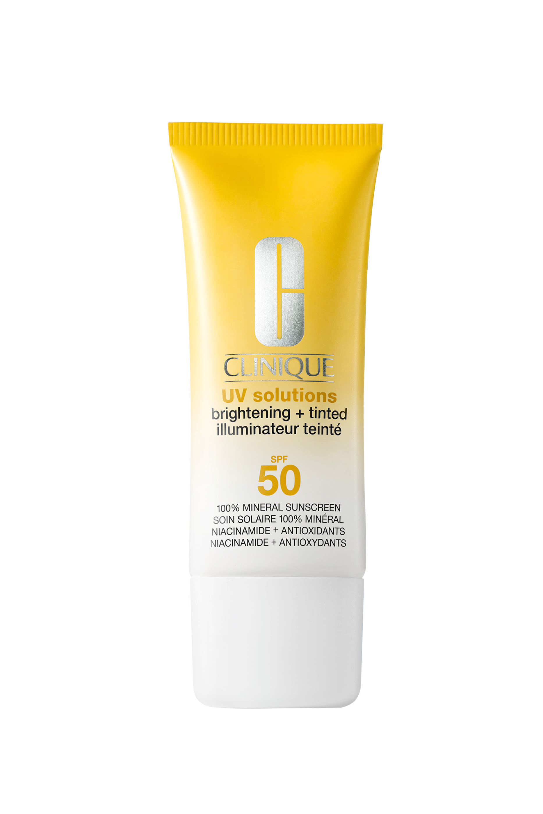 مستحضر يو في سولوشنز ملون لتفتيح البشرة وحمايتها من الشمس مع عامل SPF 50/PA+++ طويل الأمد