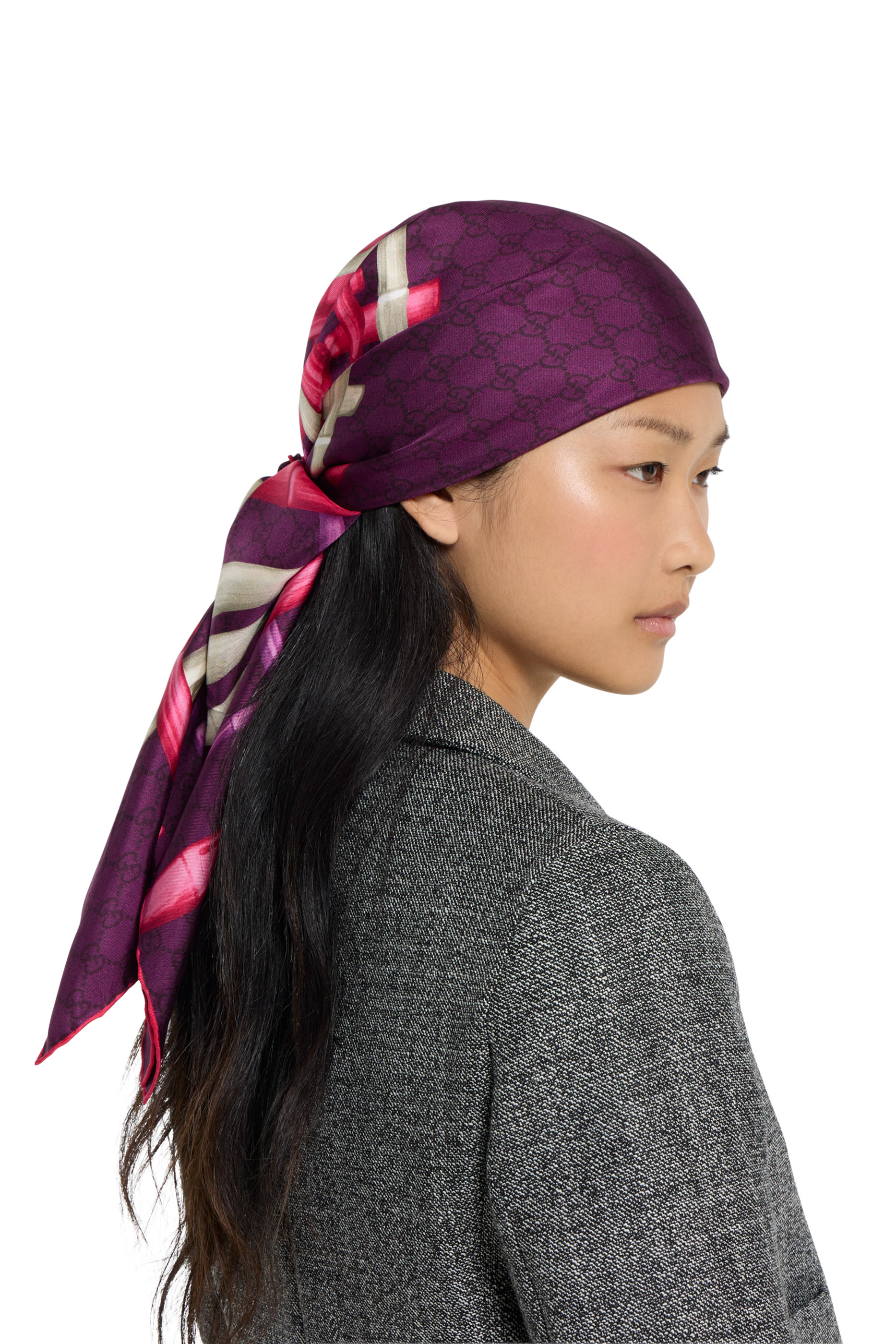 Printed Silk Twill Carr&eacute;