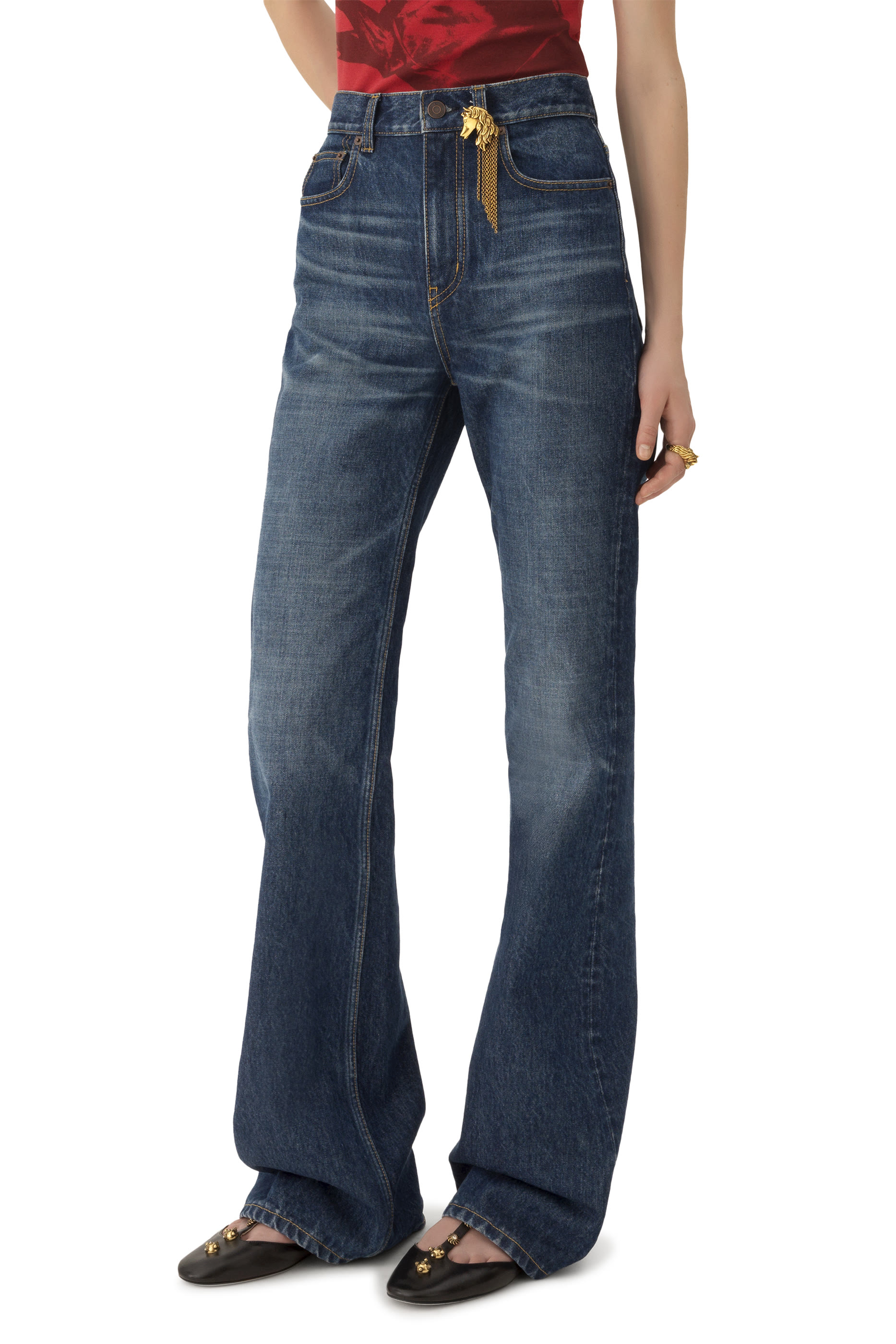 Denim Straight Jeans