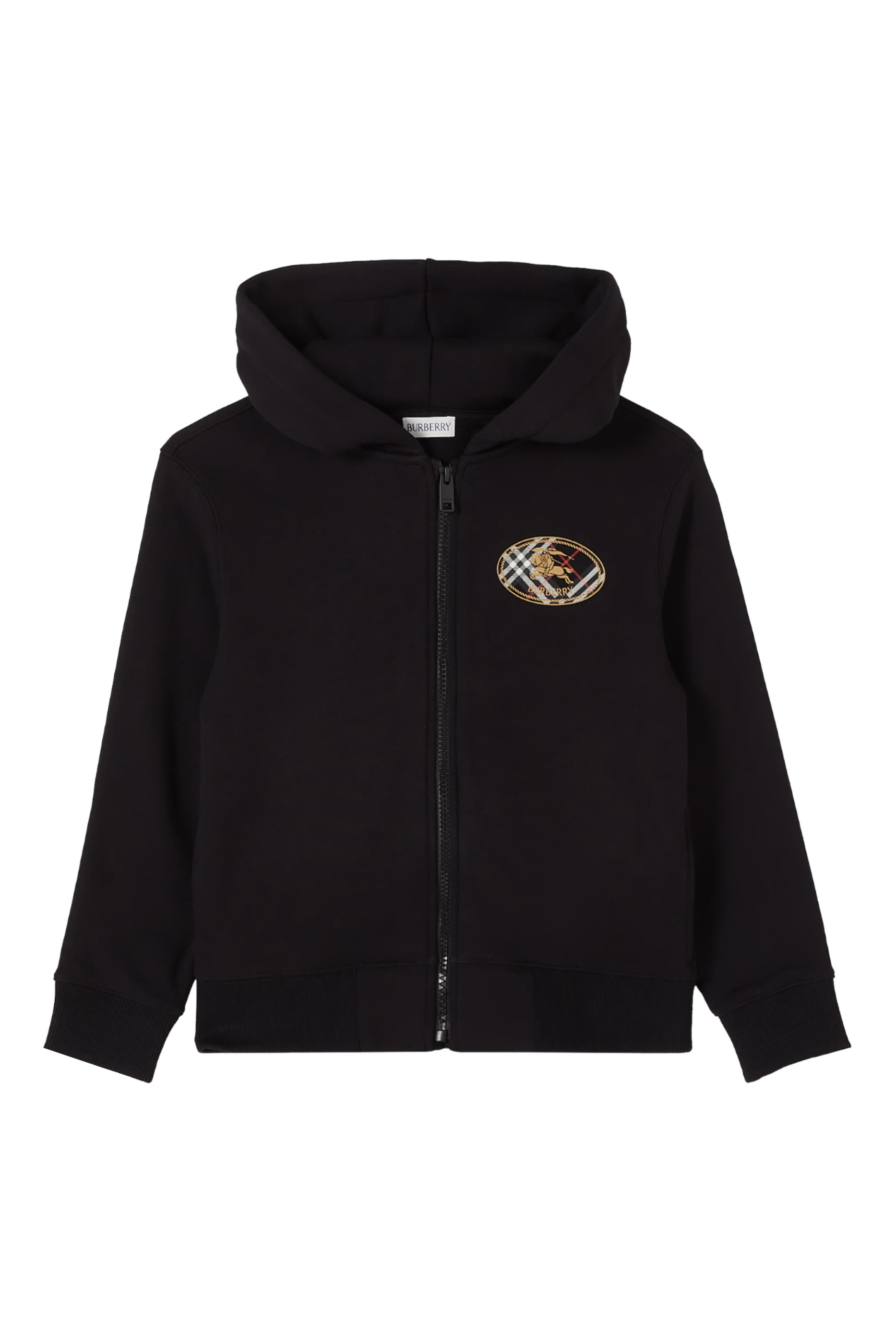 Kids Check Knight Stamp Zip Hoodie