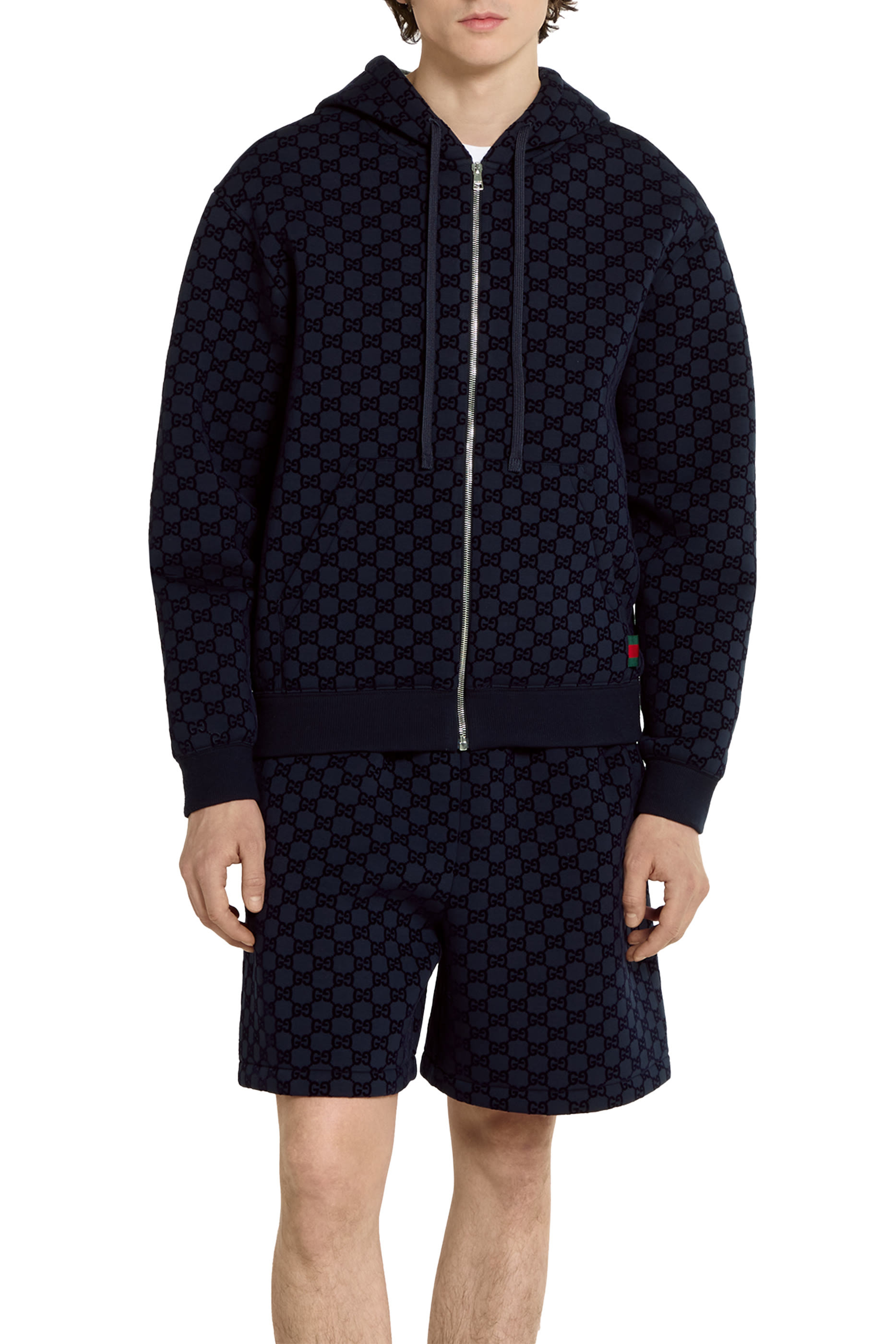 Printed Double Jersey Viscose Zip Jacket