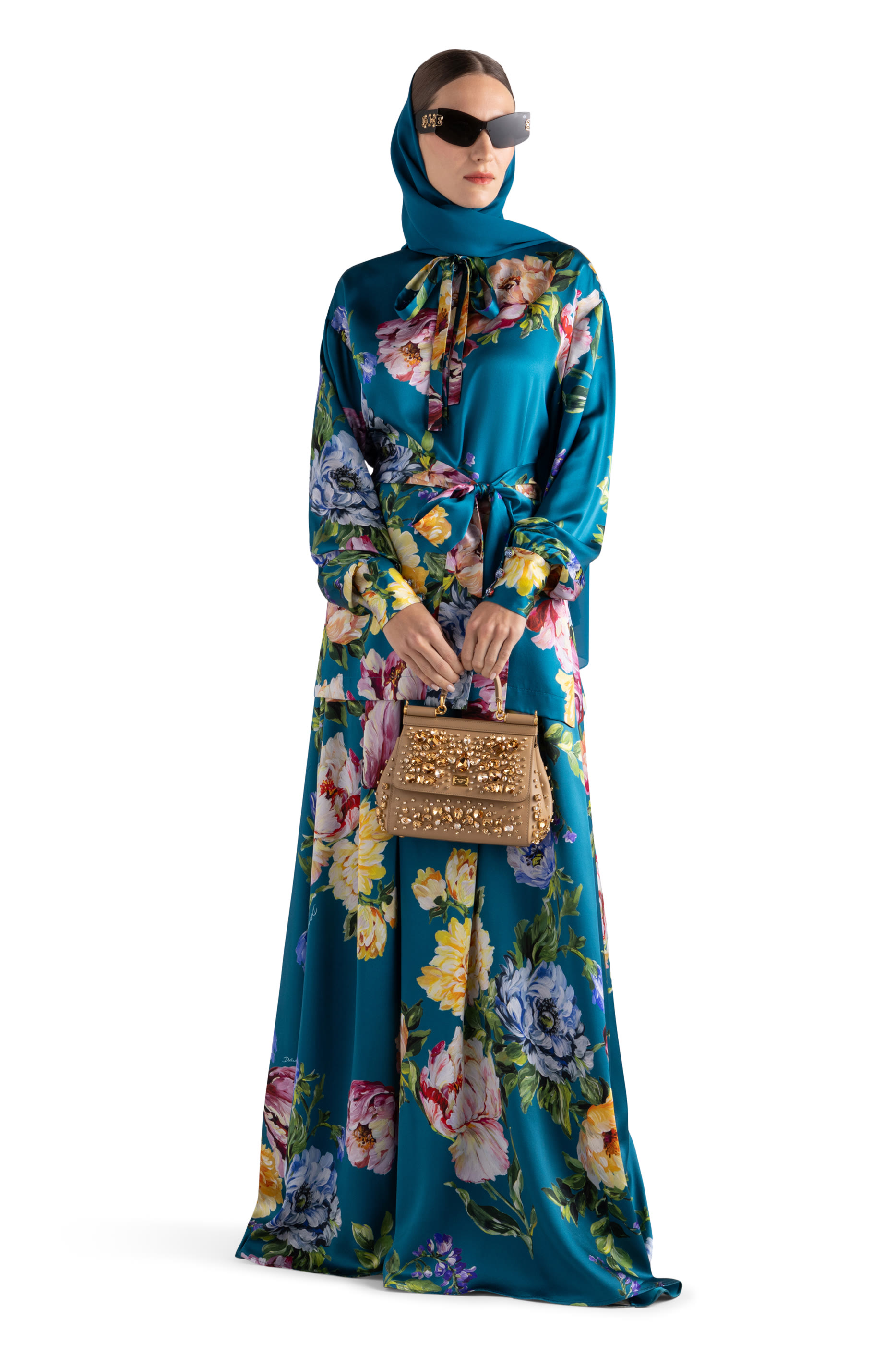Peony-Print Shirt