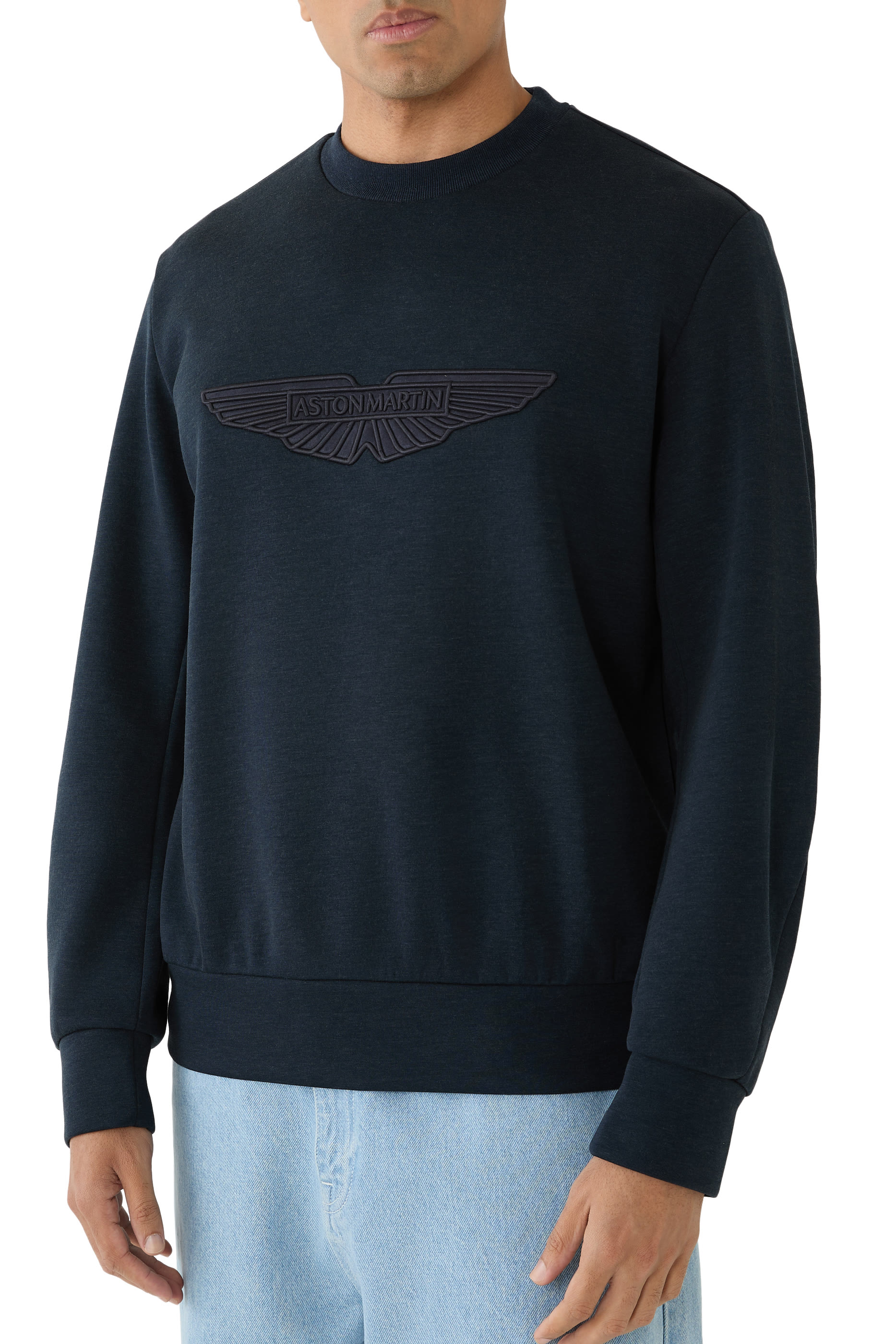 Logo Embroidered Wool Sweater