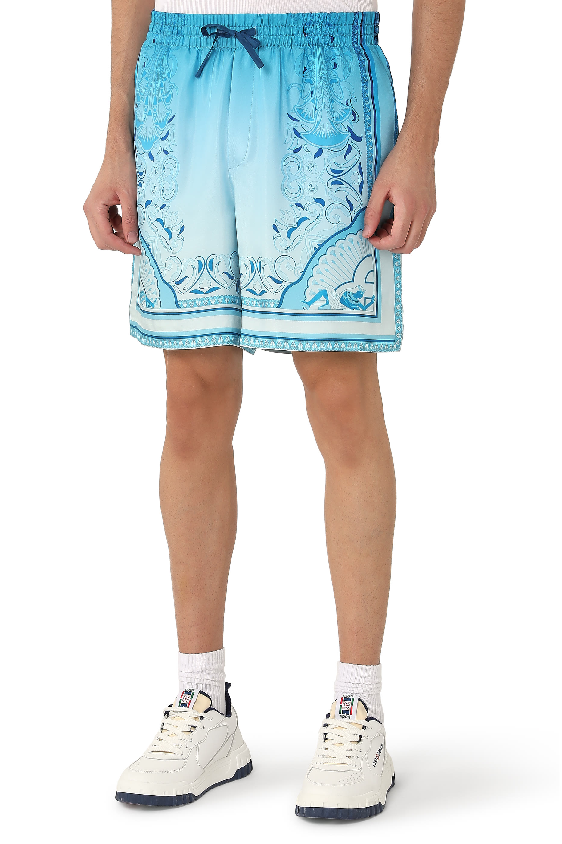 Hotel Emblem Silk Shorts
