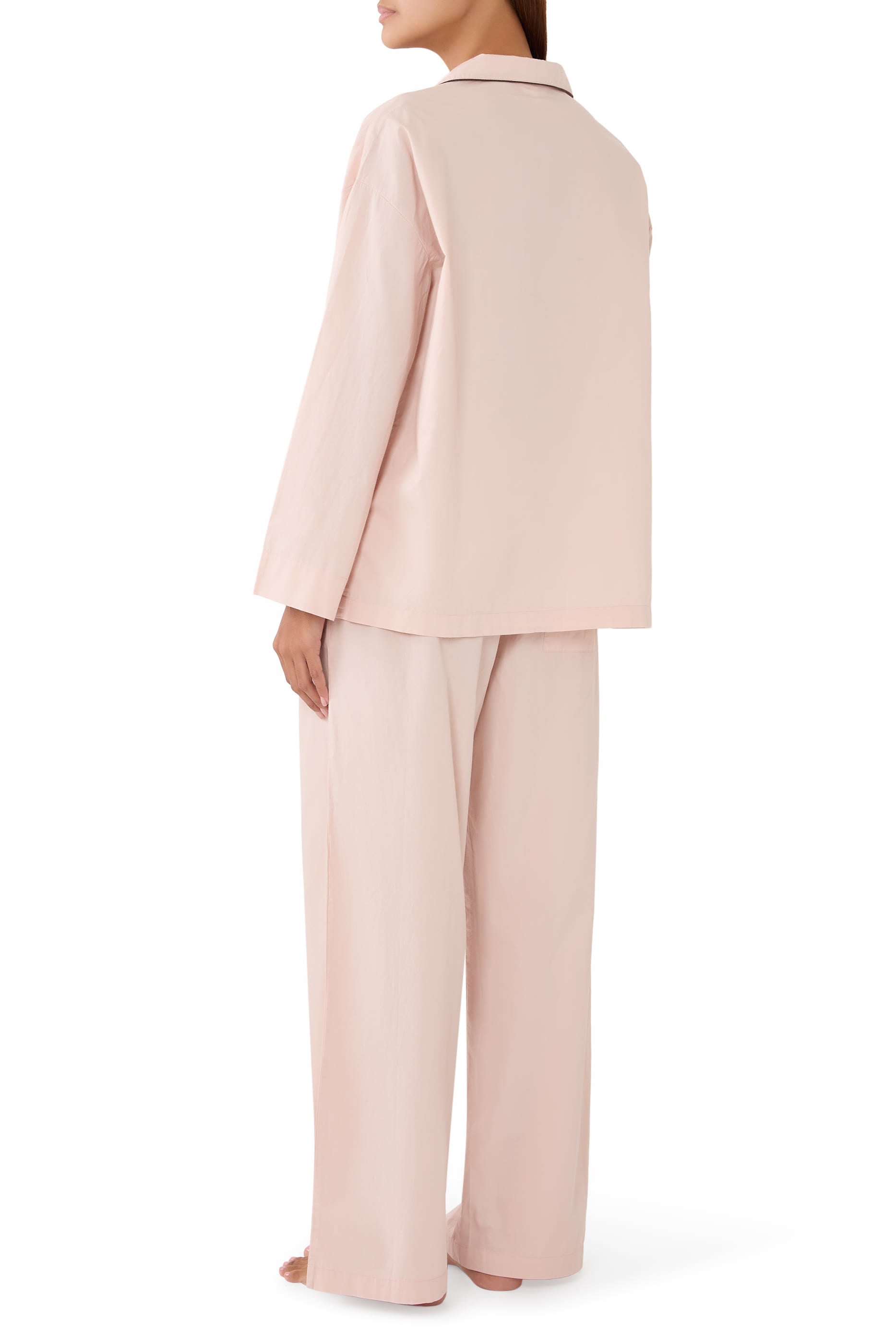 Organic Cotton Poplin Relaxed Pajama Set