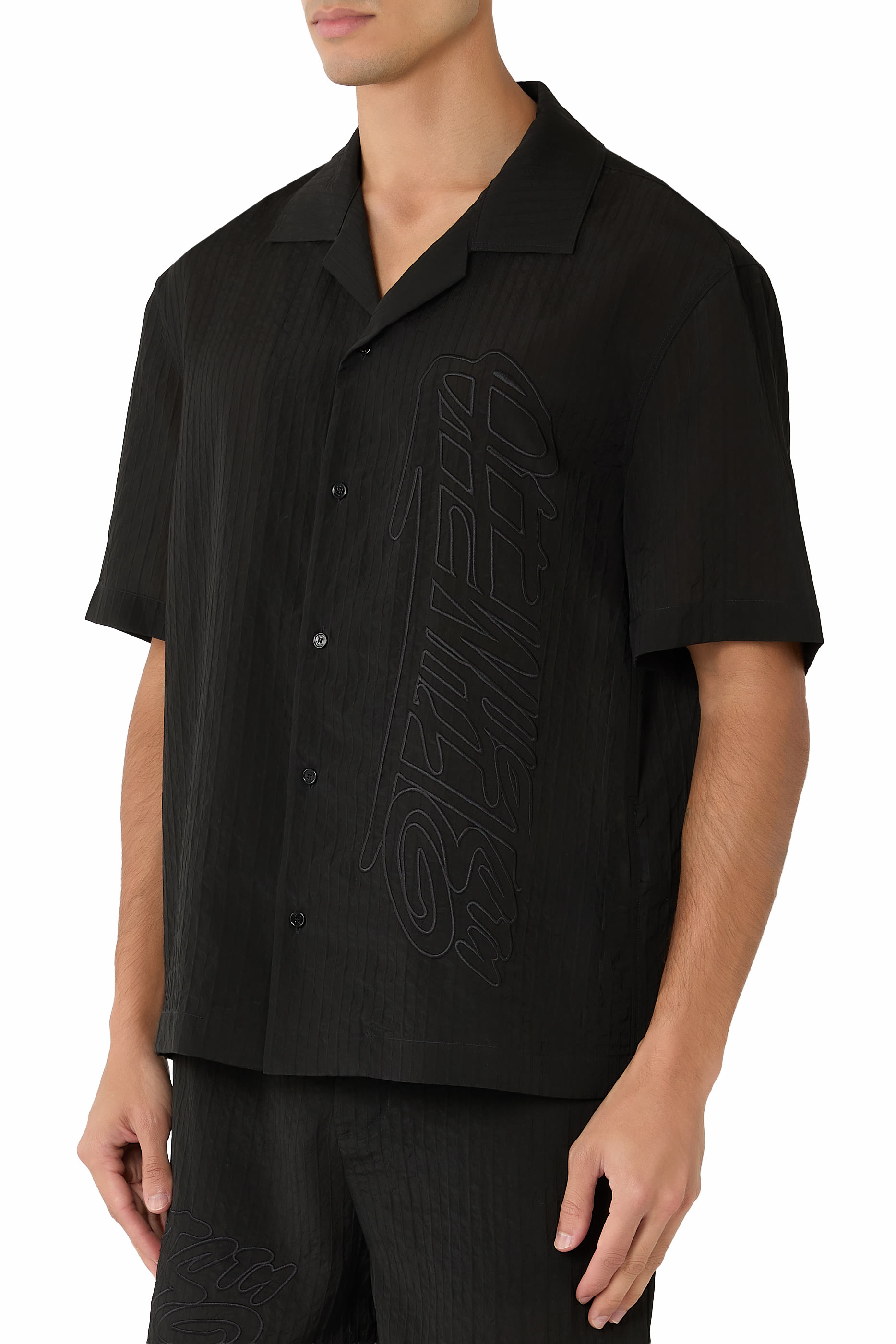 Handstyle Logo Bowling Shirt