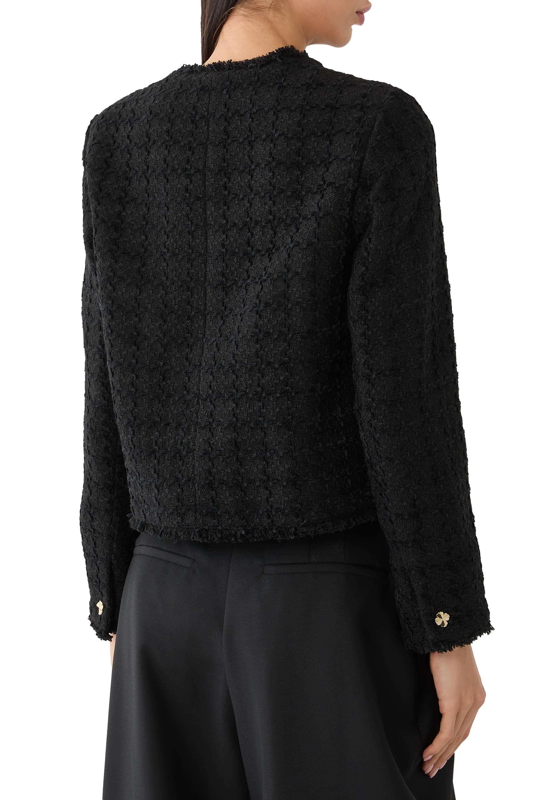 Tweed Collarless Jacket