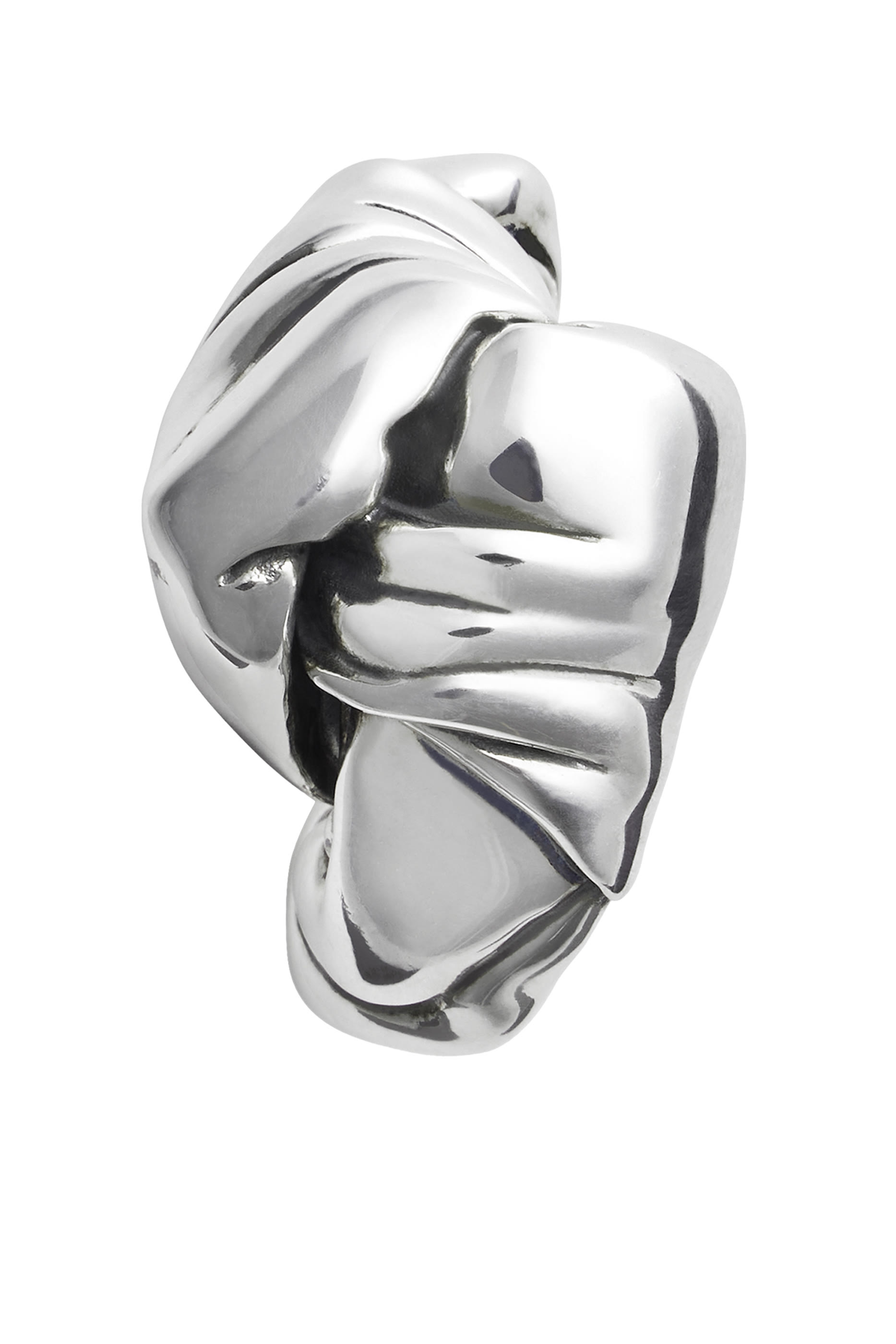 Medium Knot Earrings, Sterling Silver
