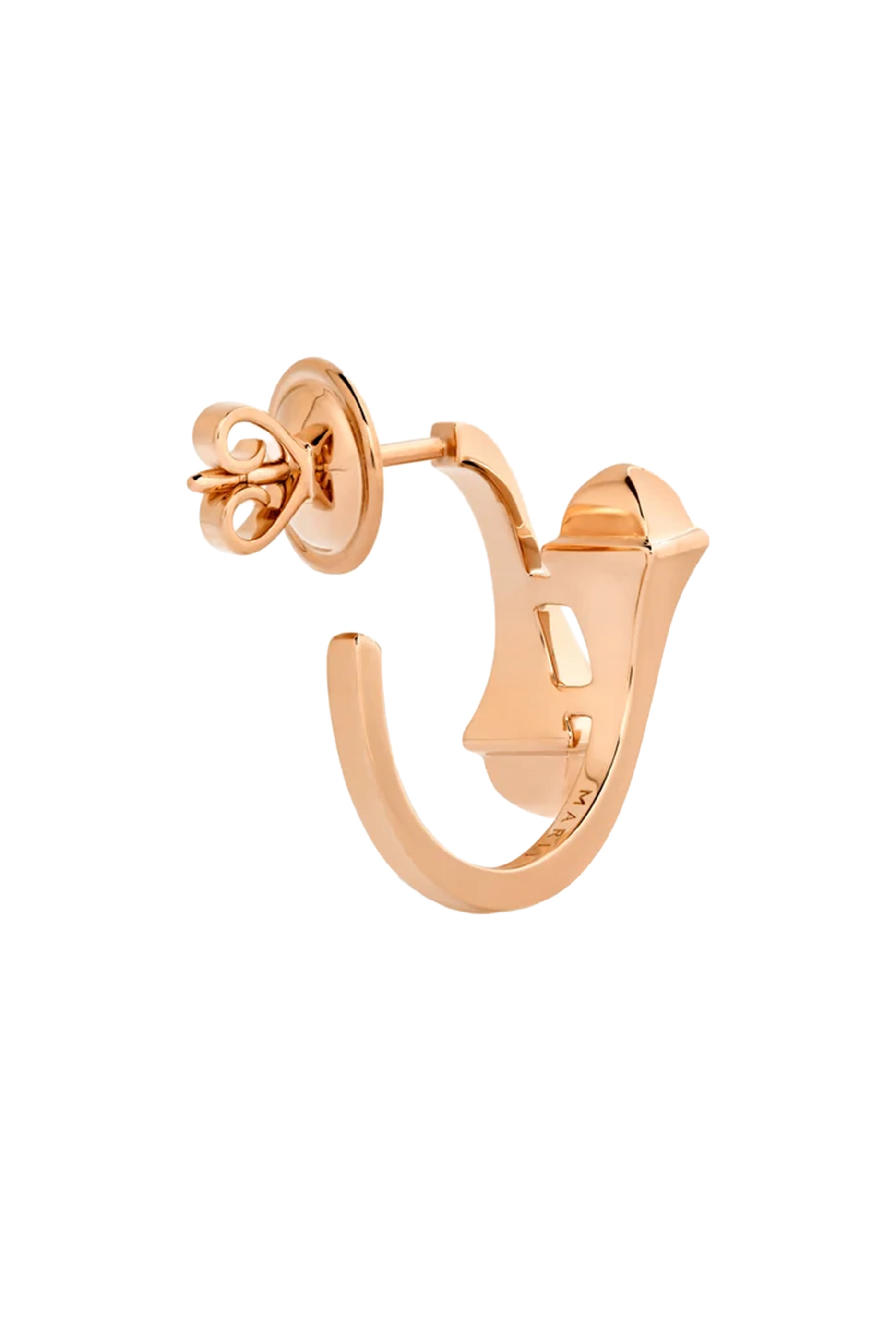 Cleo Full Open Hoop Earrings, 18K Rose Gold
