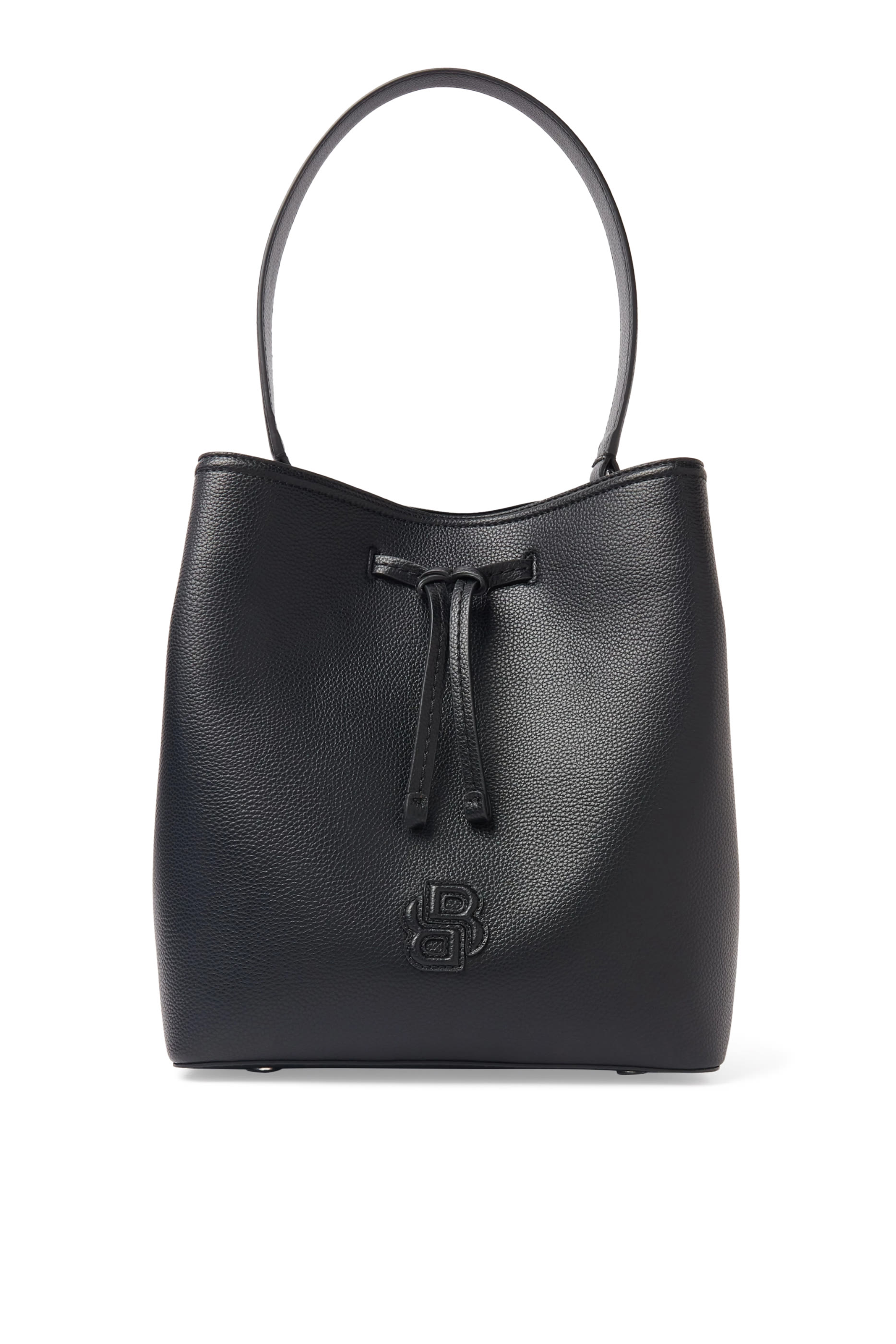 Anett Double B Monogram Drawstring Bag
