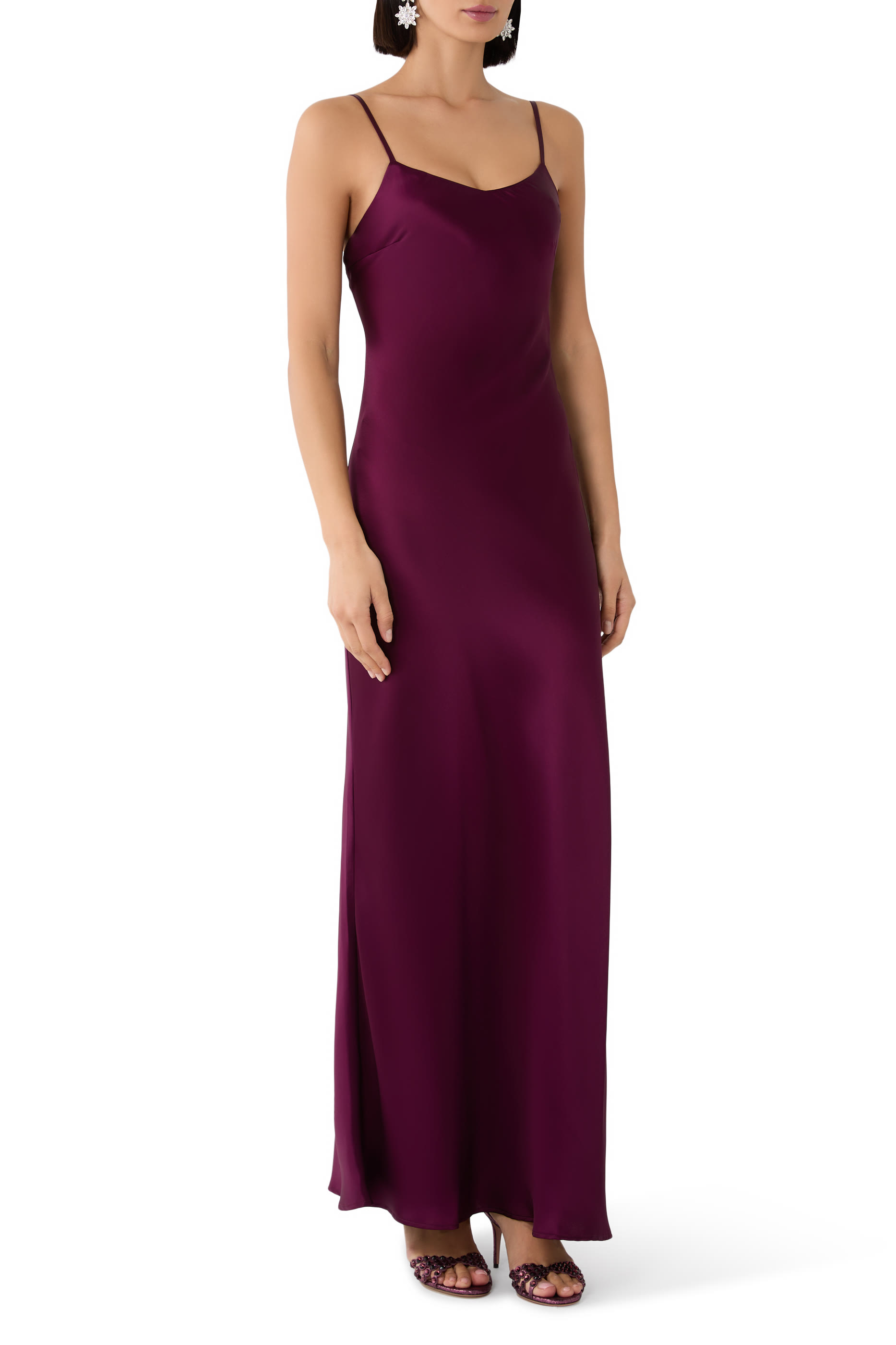 Estelle Cape Gown in Naia Satin