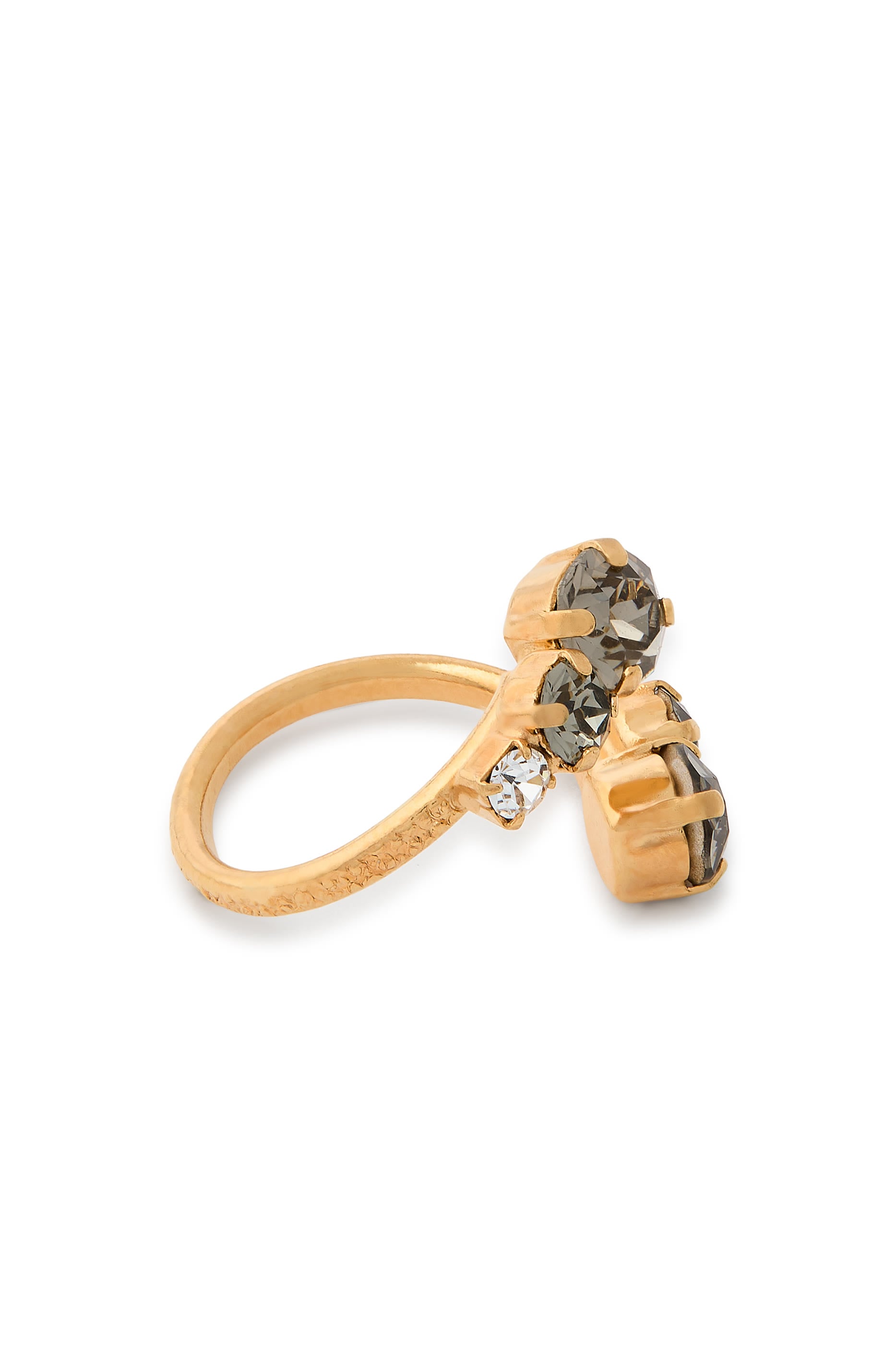Halo Ring, 18K Gold-Plated Brass & Swarovski® Crystals