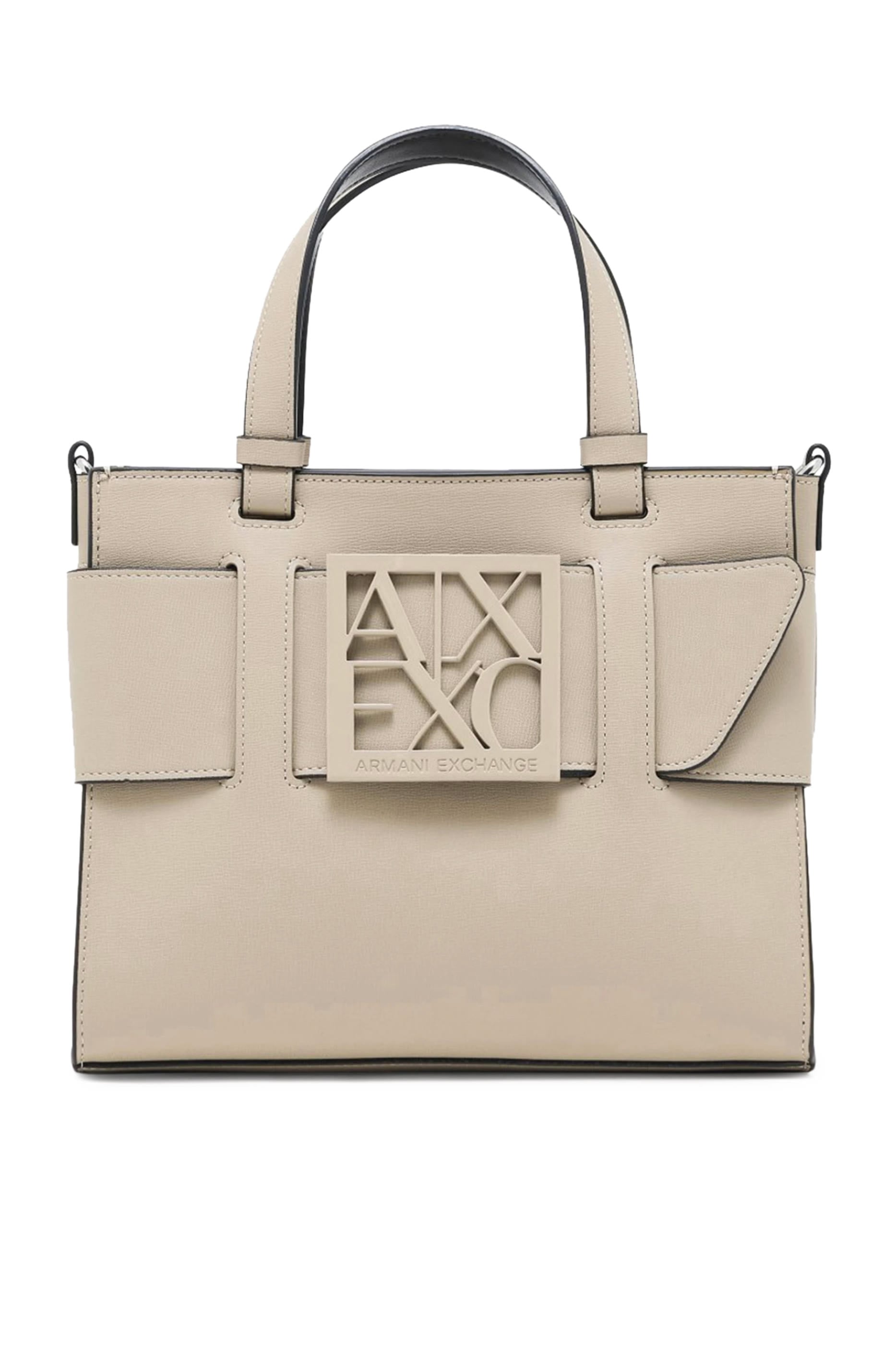  AX Plaque Medium Tote Bag 