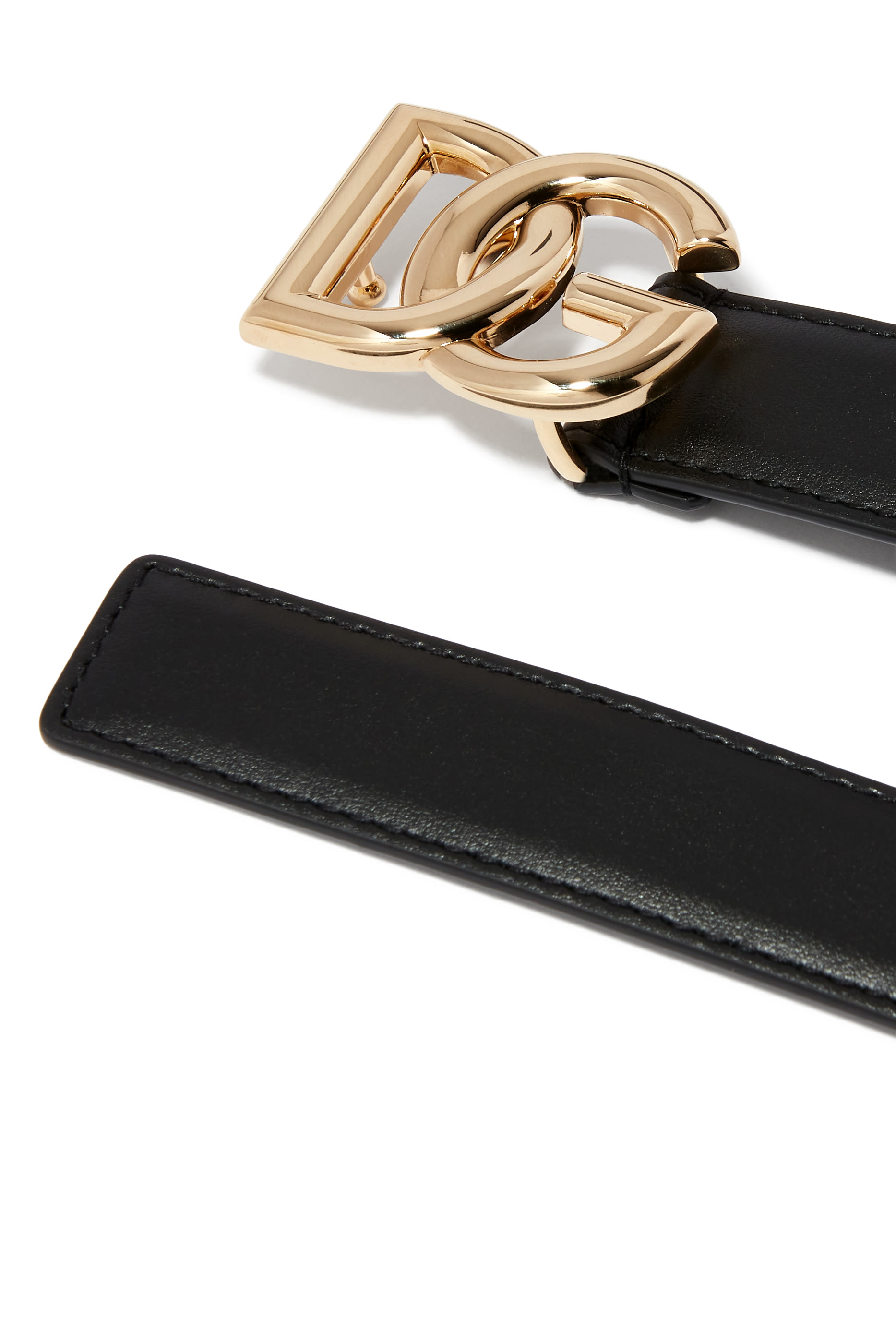Logo Leather Belt