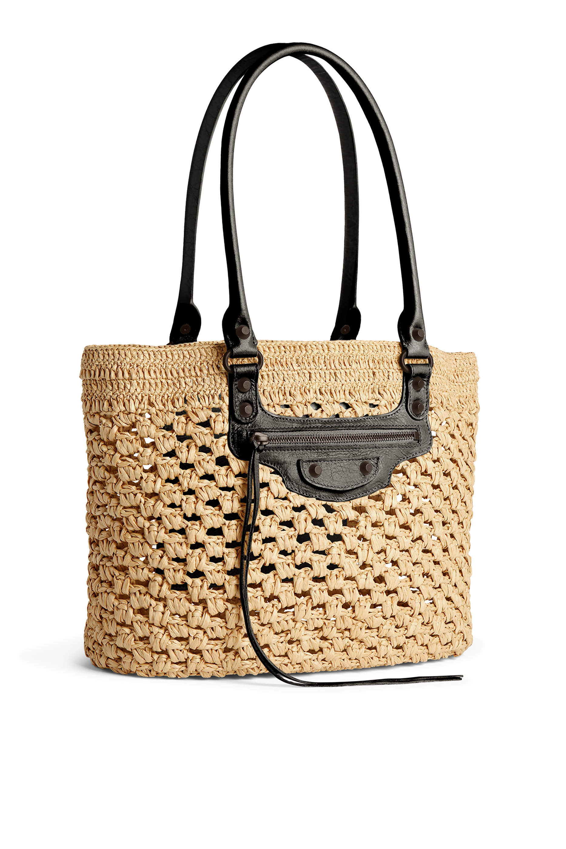 Le City Raffia Basket Bag