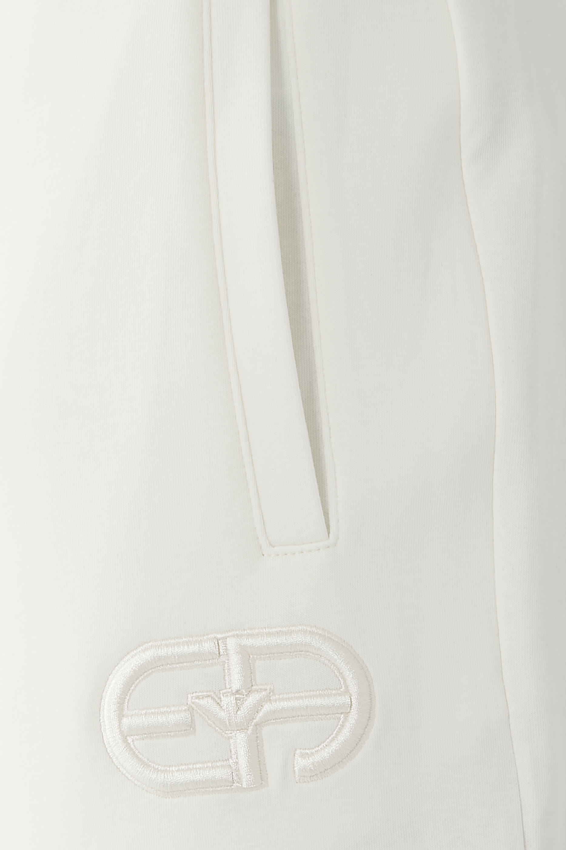 Embossed Embroidered EA Logo Double-Jersey Joggers