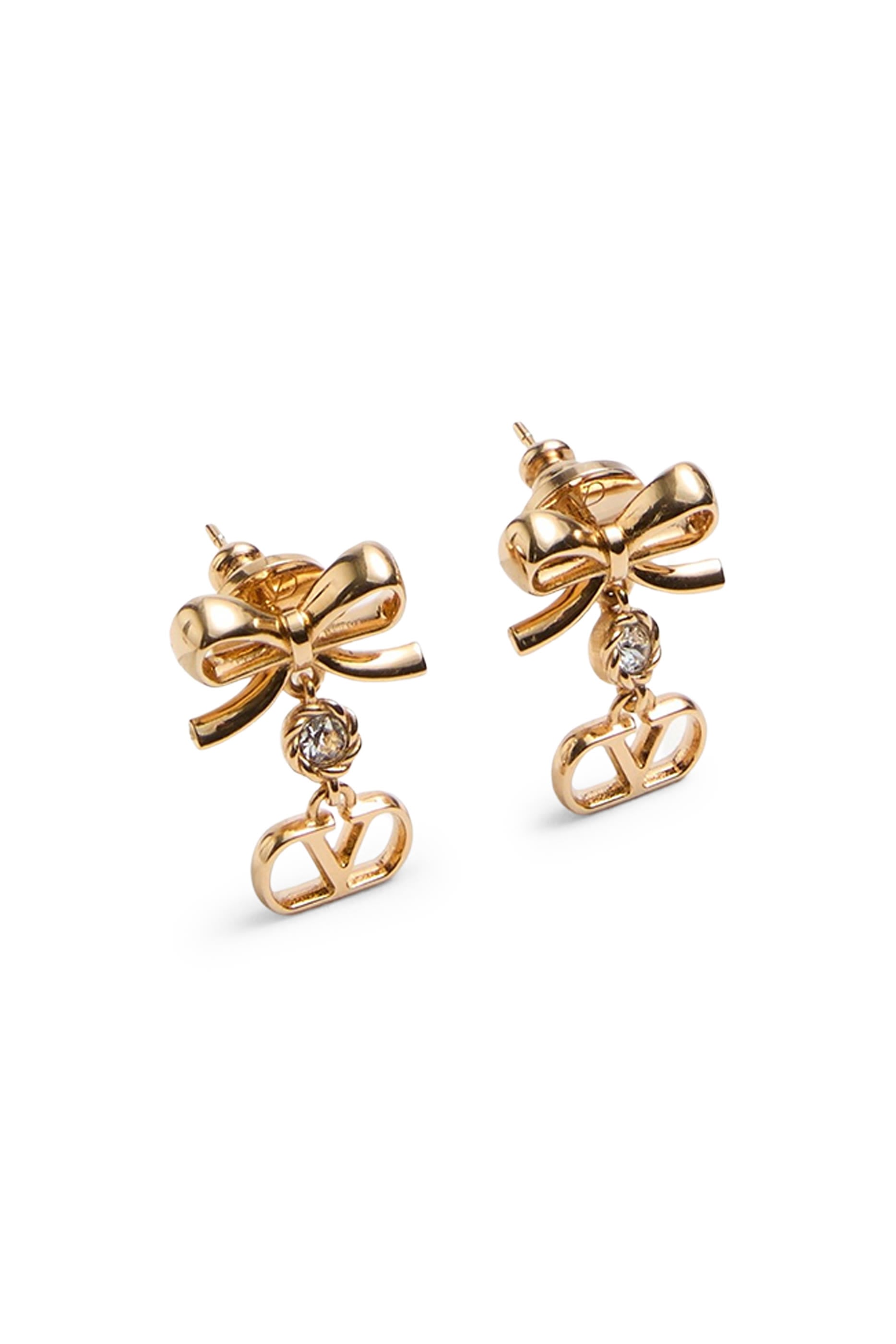 VLogo Signature Earrings in Metal and Swarovski® Crystals