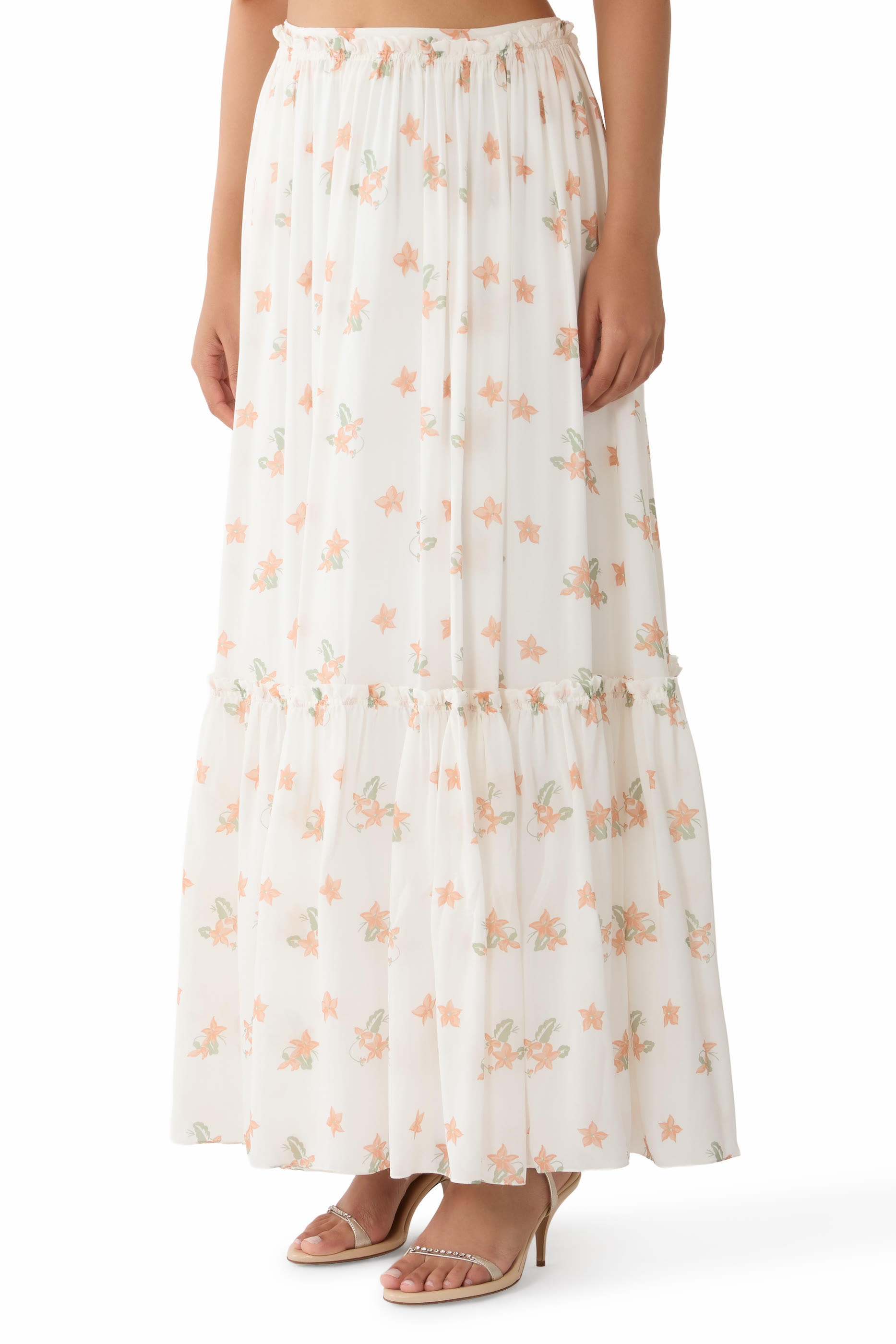 Gathered Long Skirt