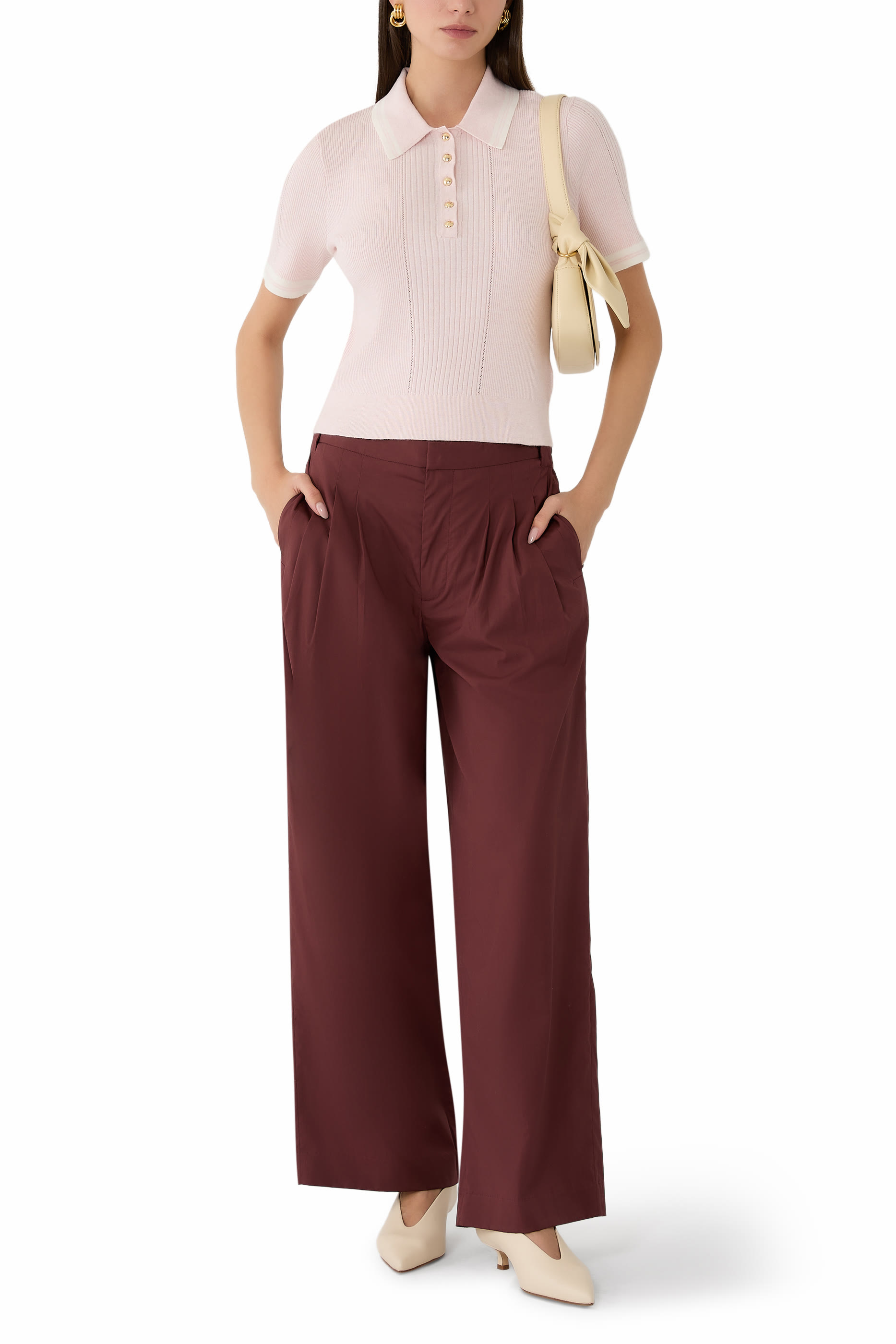 Laurie Cotton-Cashmere Polo