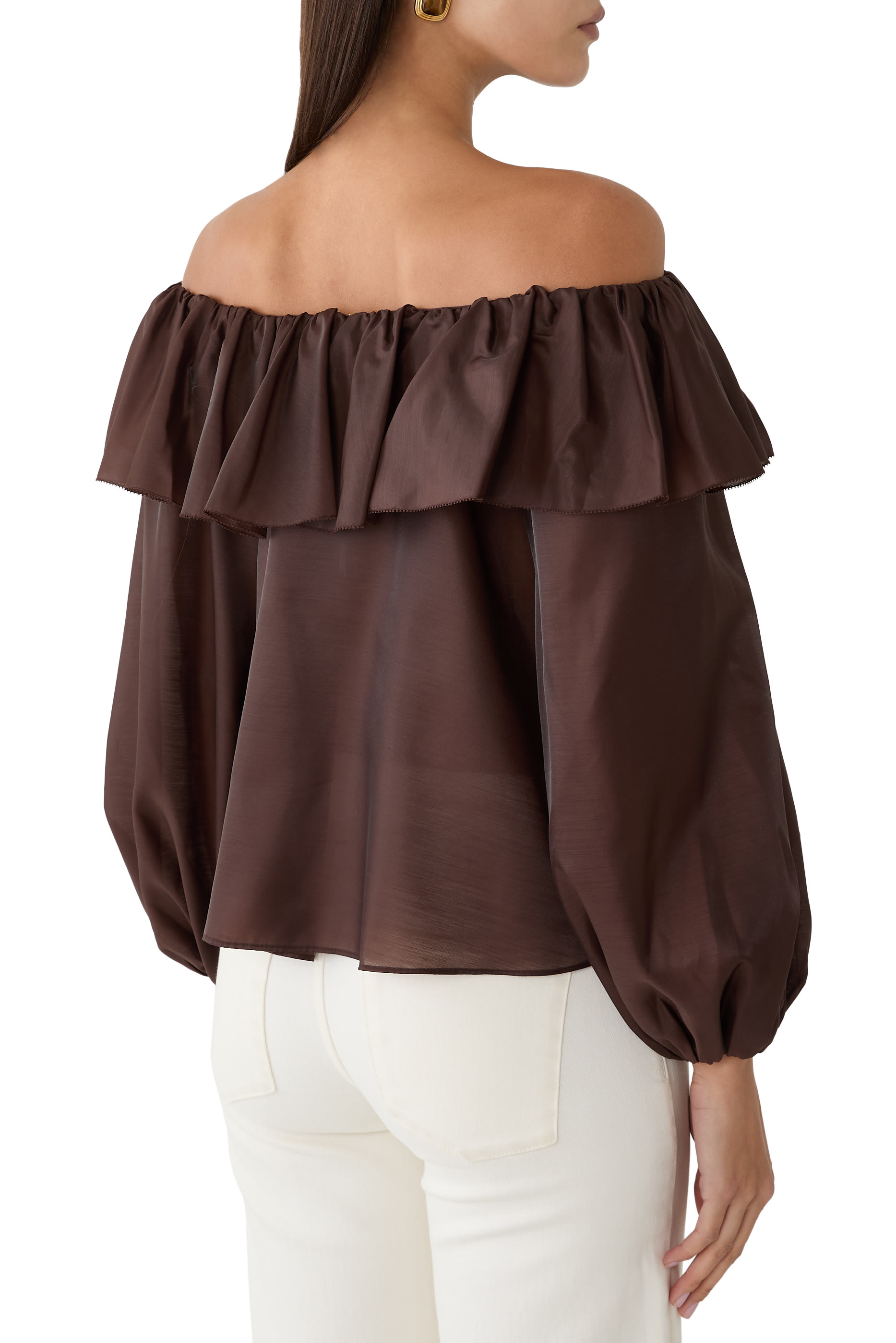 Alta Off-the-Shoulder Ruffle Blouse