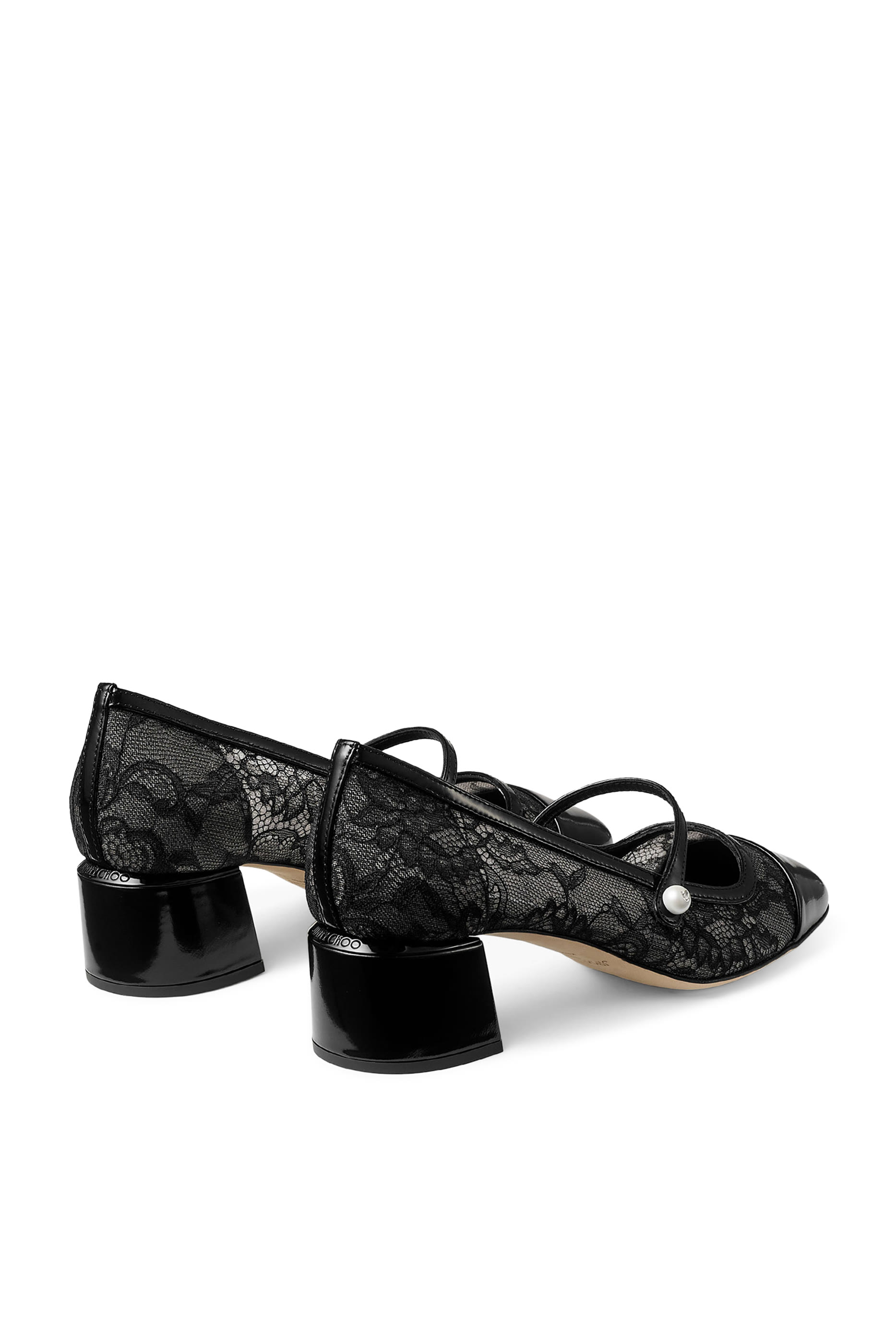 Elisa 45 Spazzolato & Lace Pumps