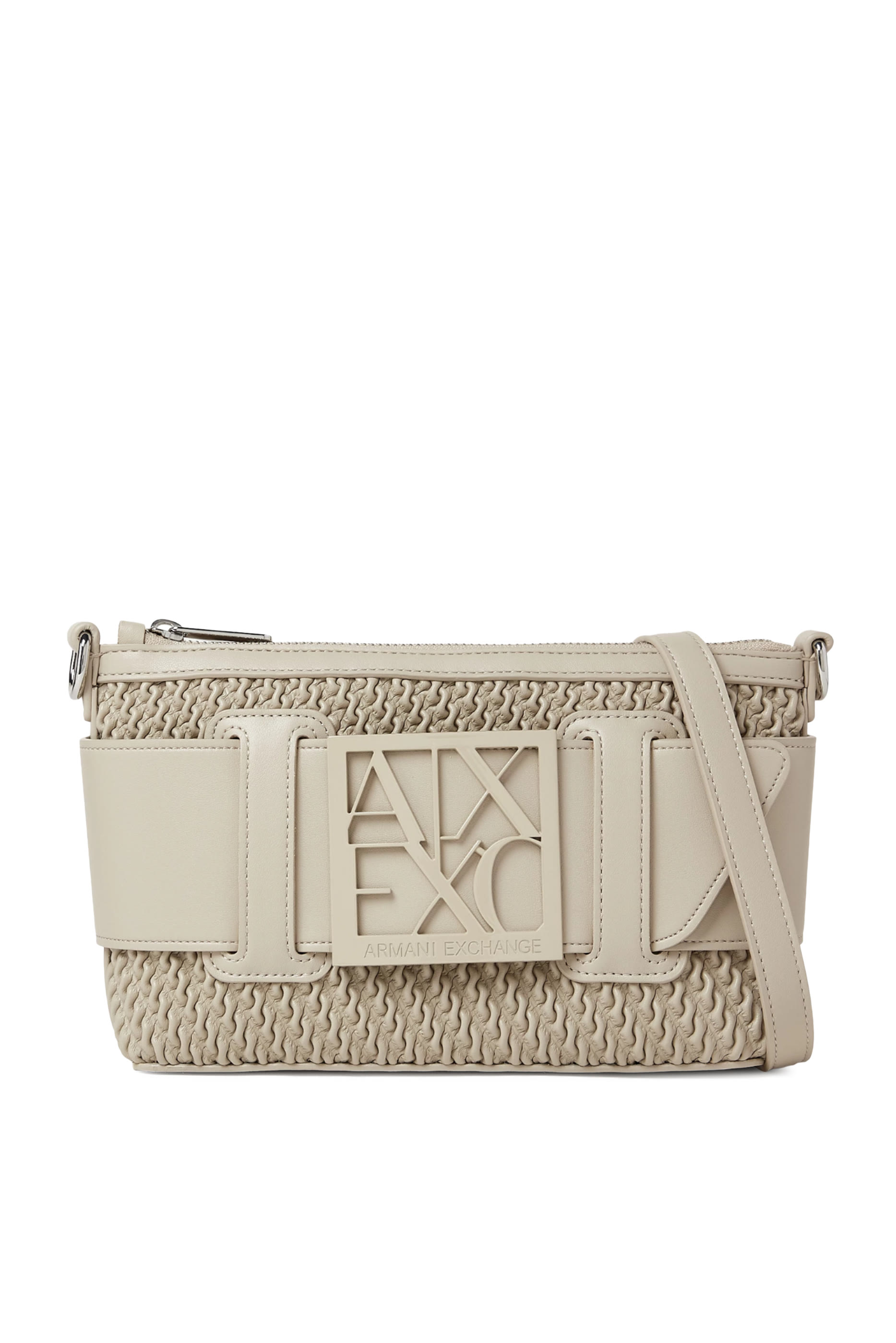 Logo Embossed Finish Shoulder Bag