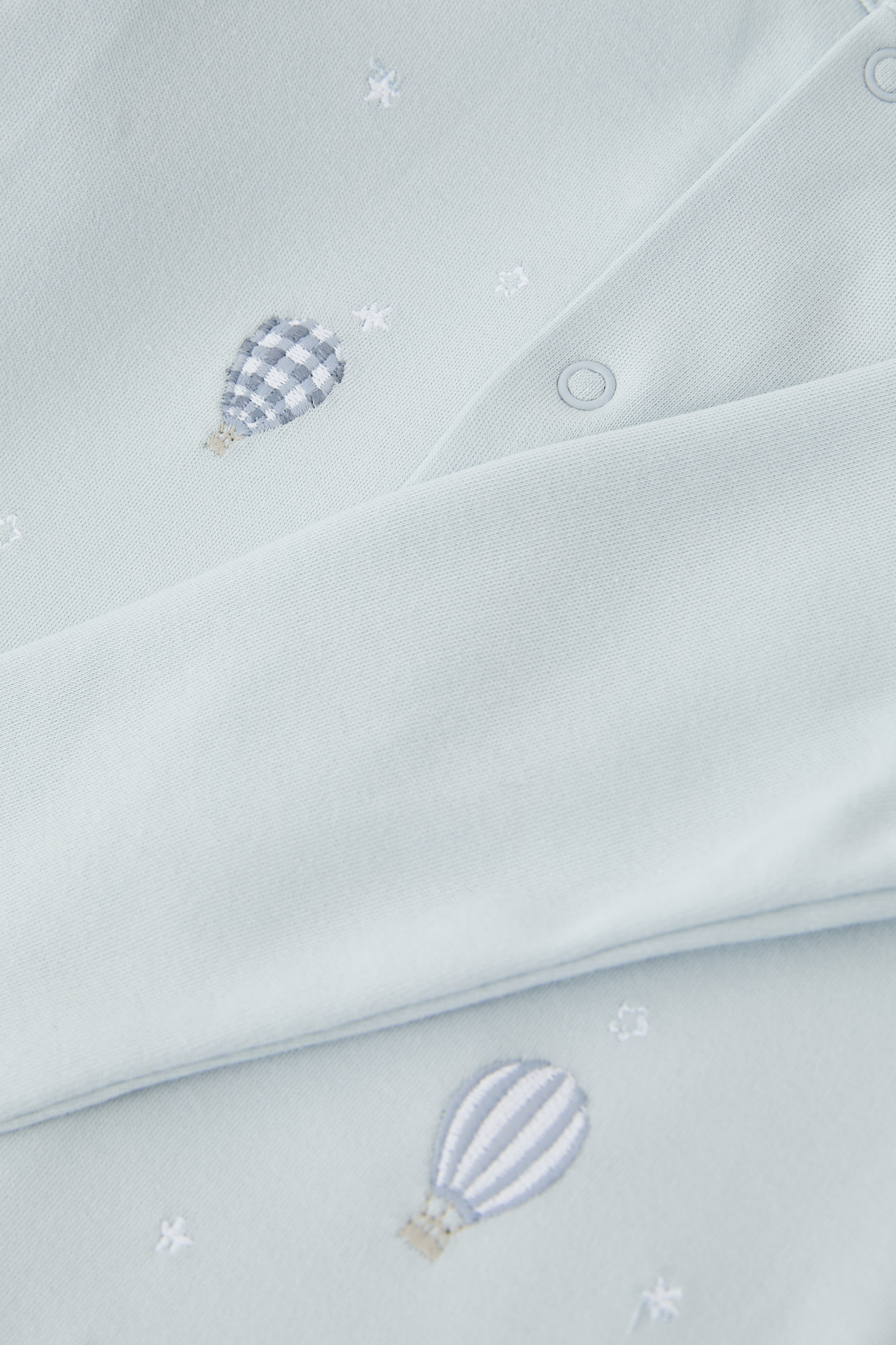Kids Organic Cotton Blend Hot Air Balloon Sleepsuit