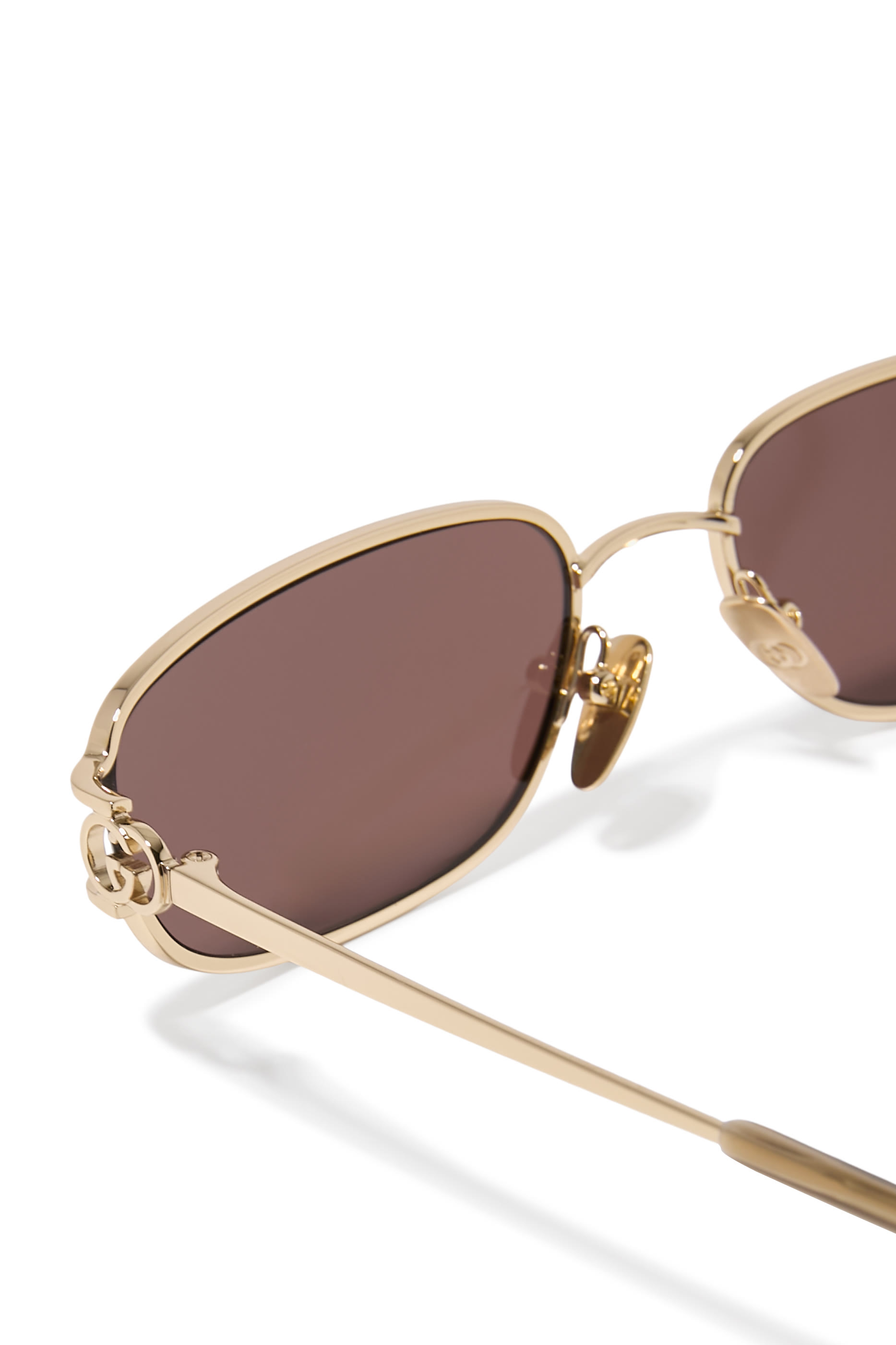 Rectangular-Frame Sunglasses